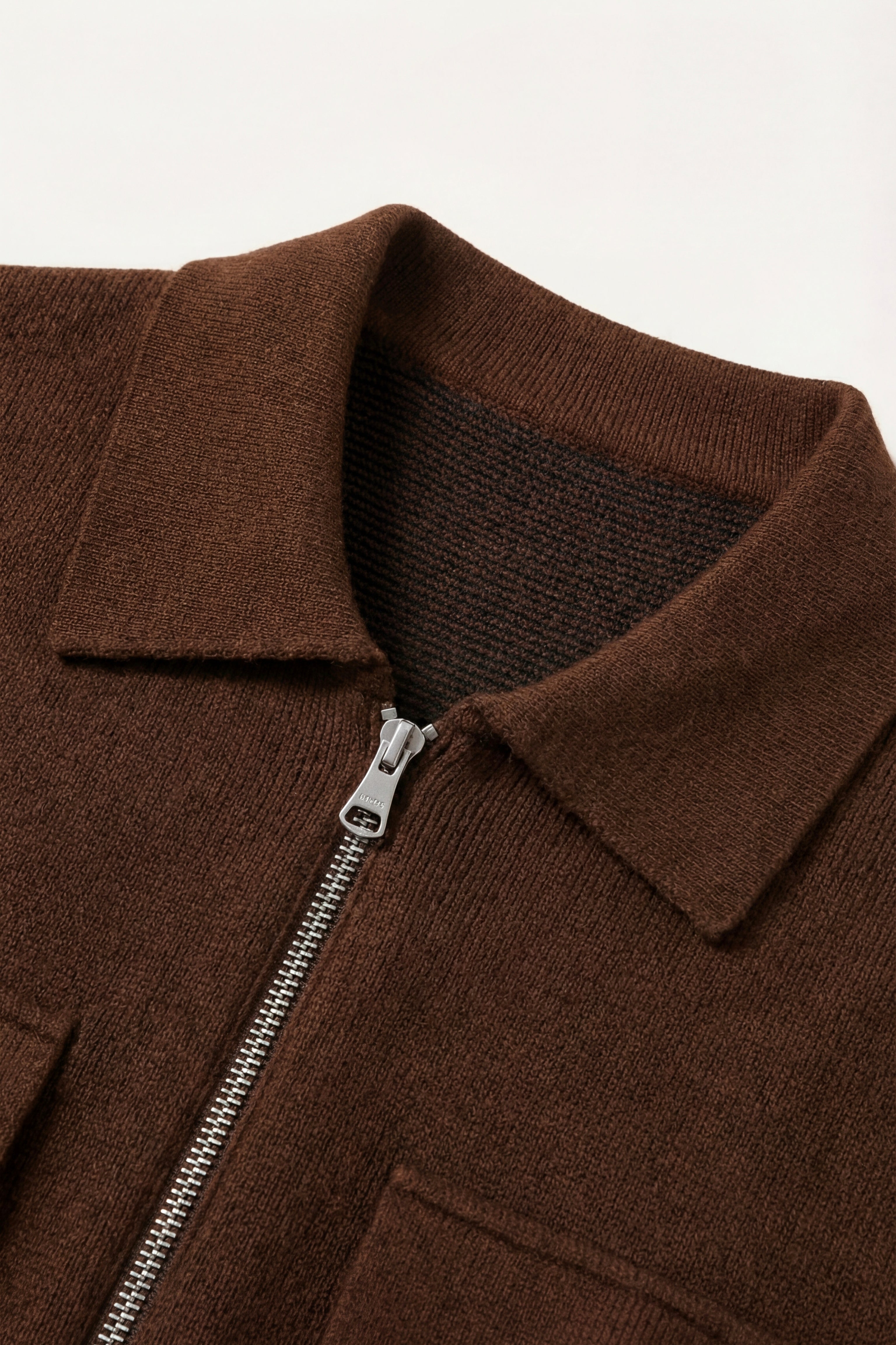 Orvello Dual-Zip Wool Cardigan Caramel