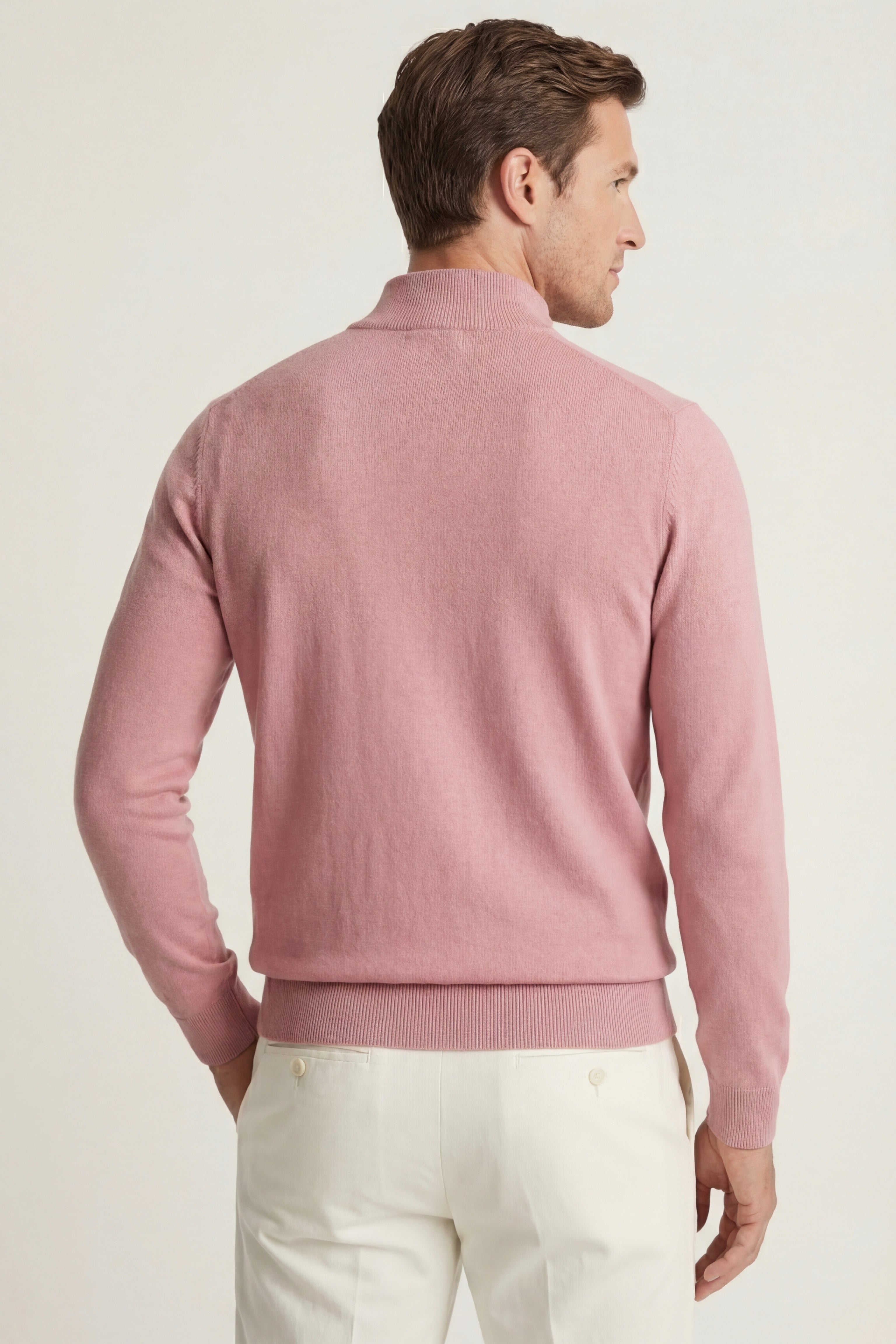 Arlino Quarter Zip Knit Pink