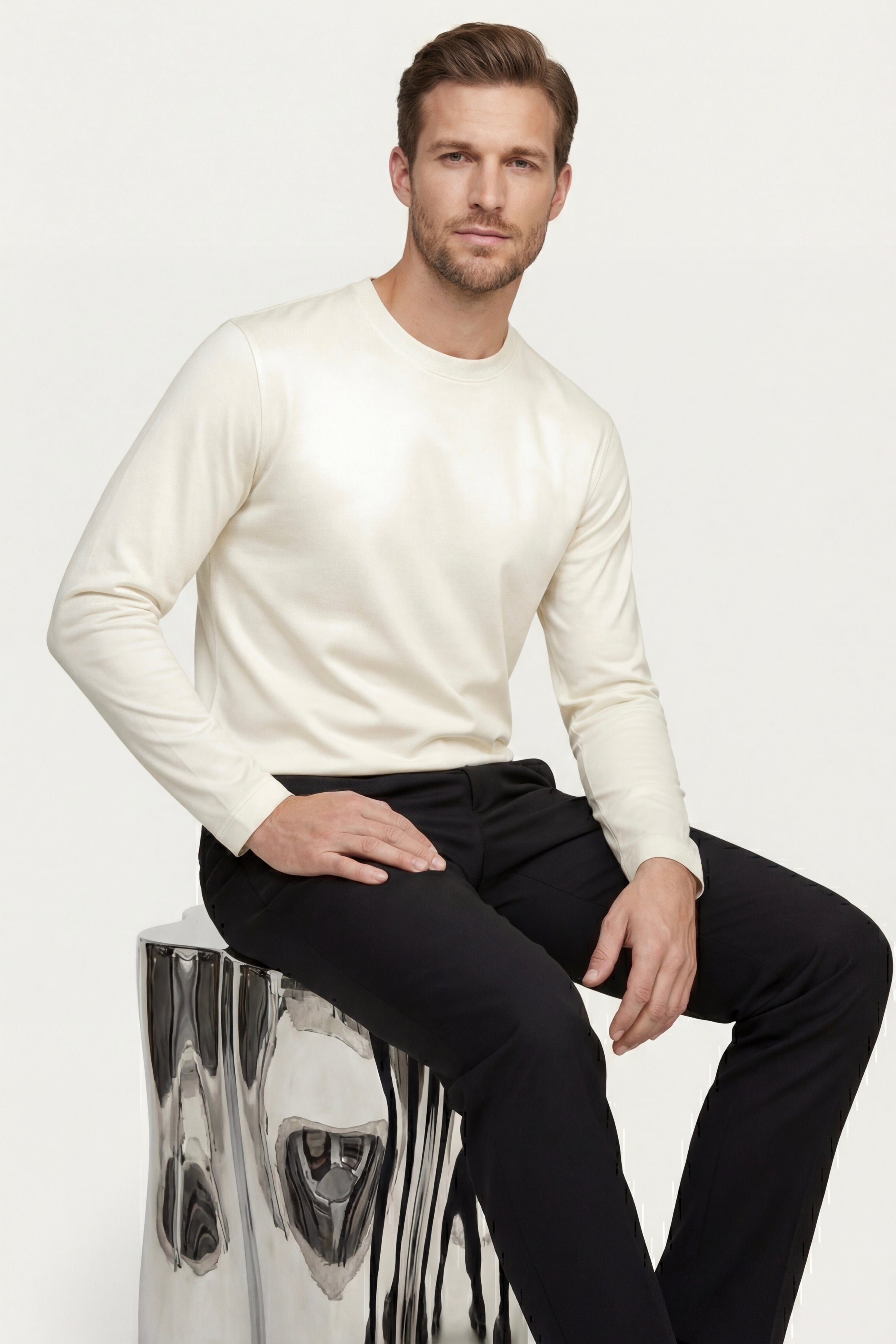 Eterna Longsleeve White