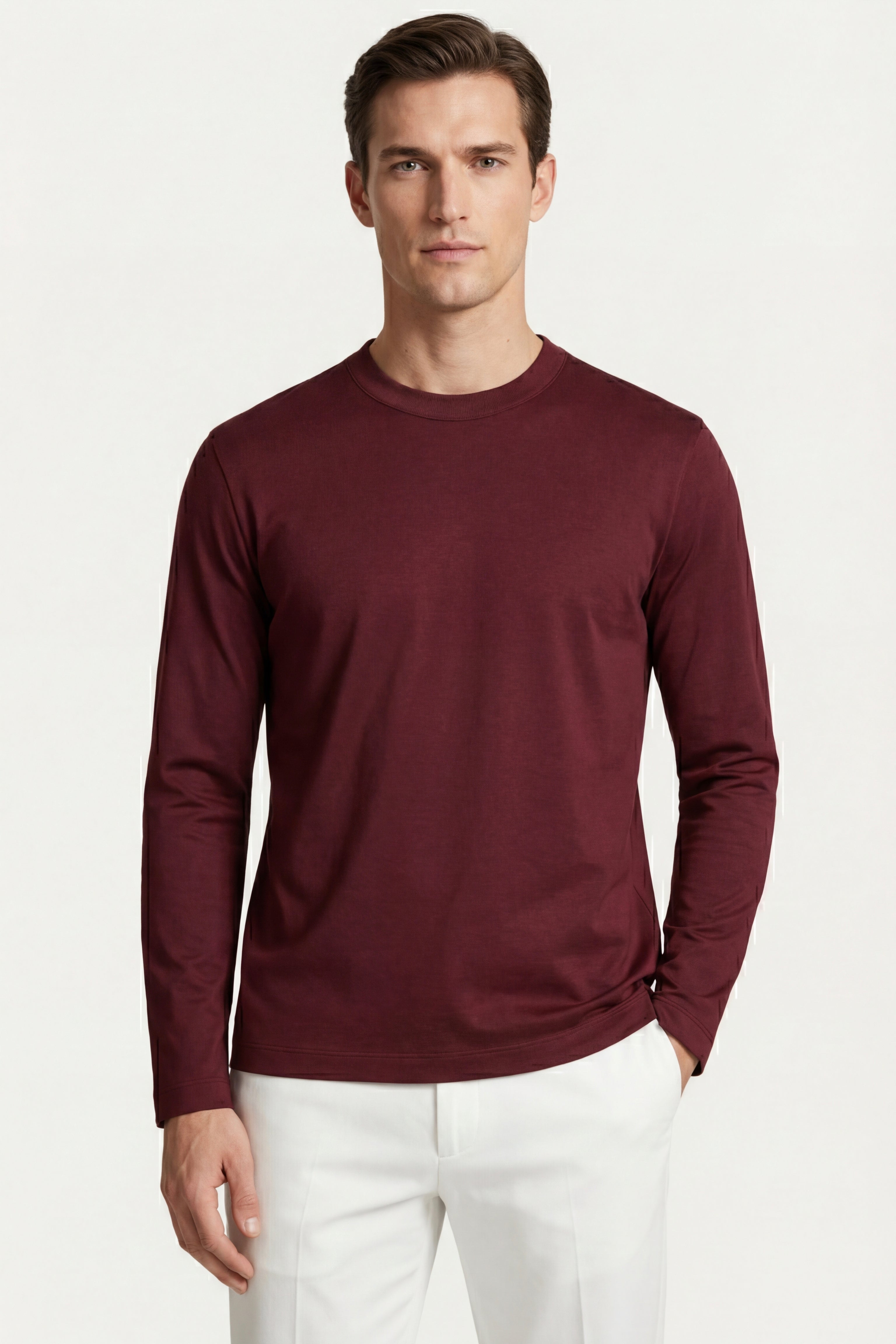 Eterna Longsleeve Burgundy