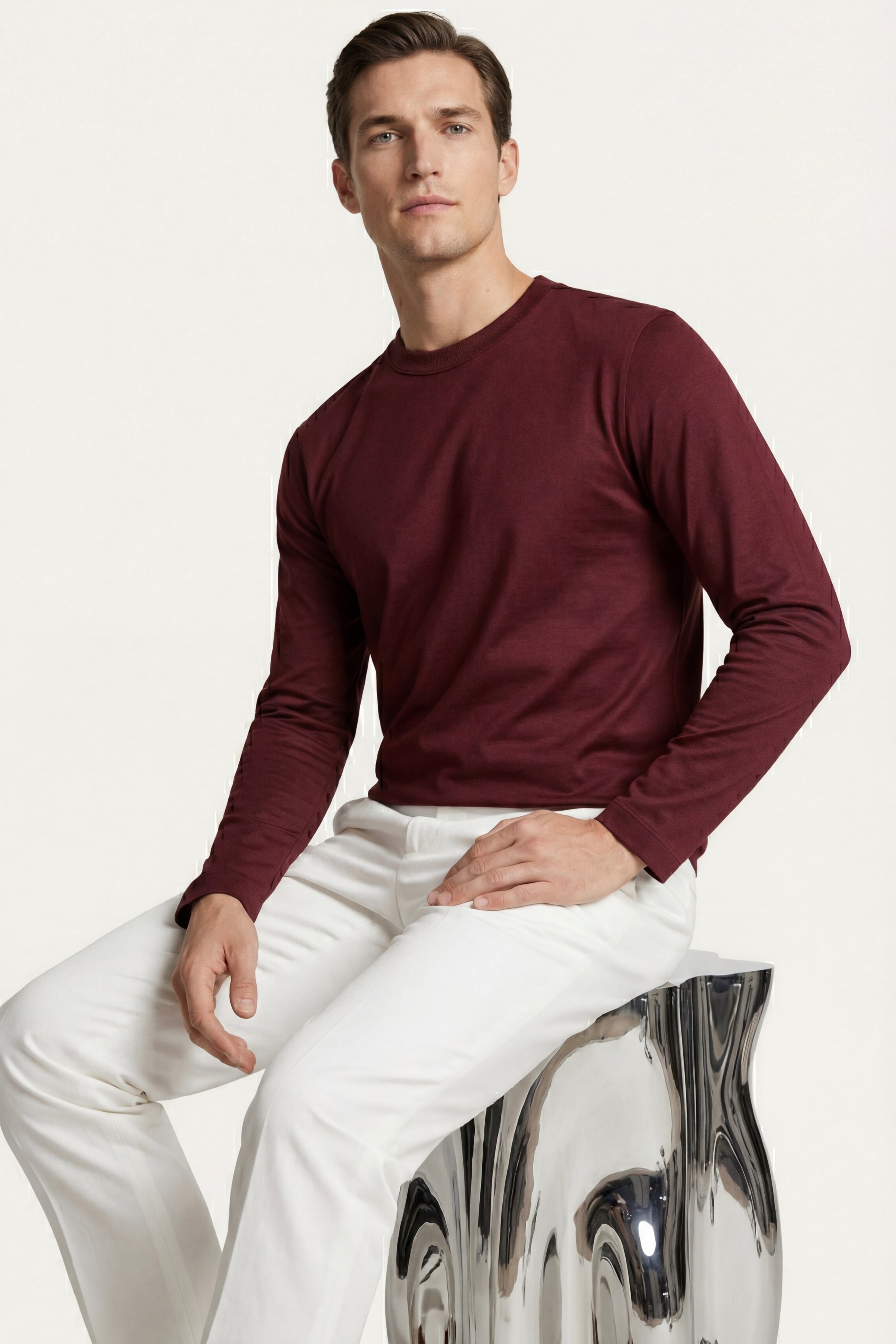 Eterna Longsleeve Burgundy