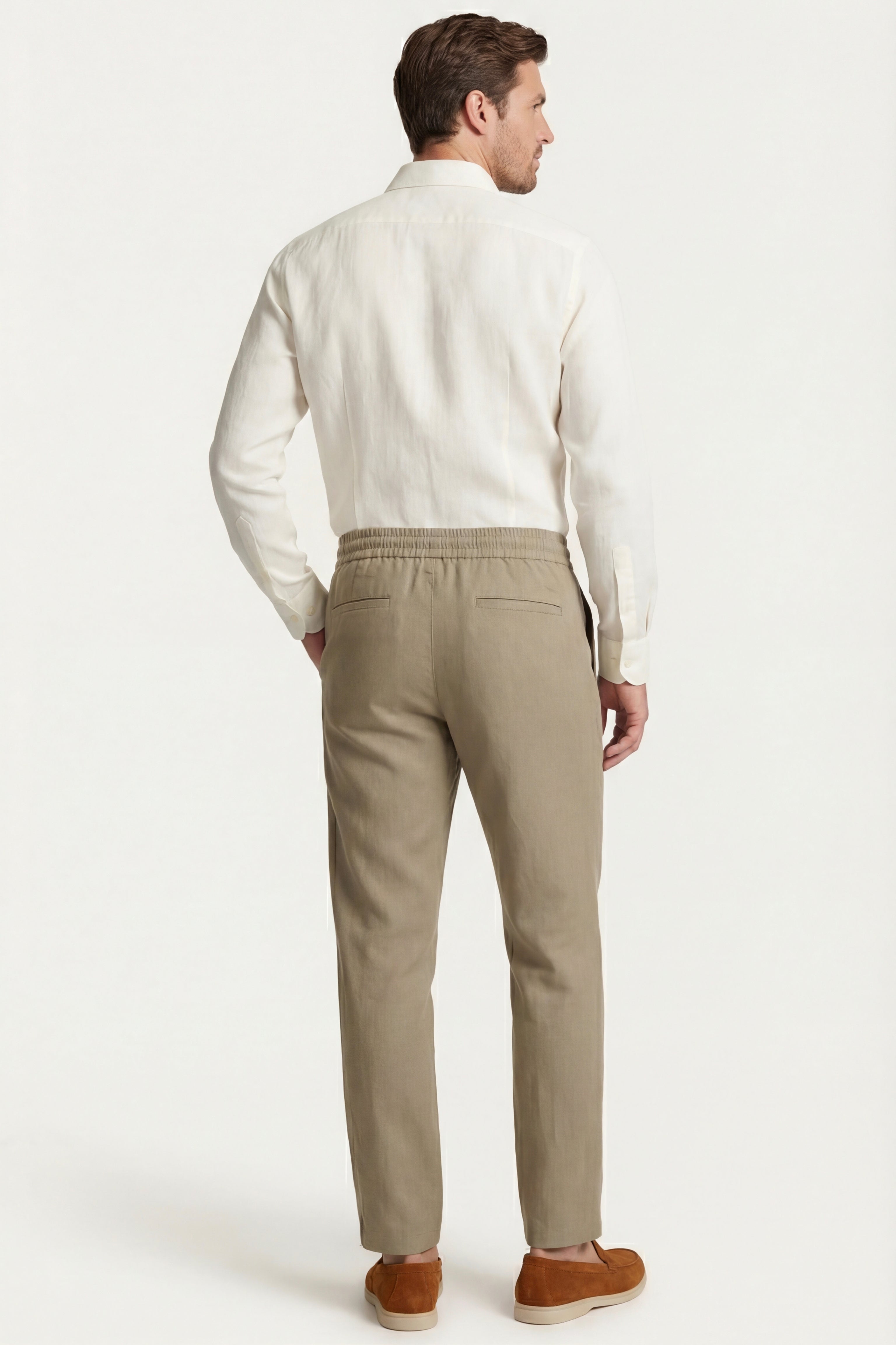 Sestri Tencel Drawstring Trouser Khaki