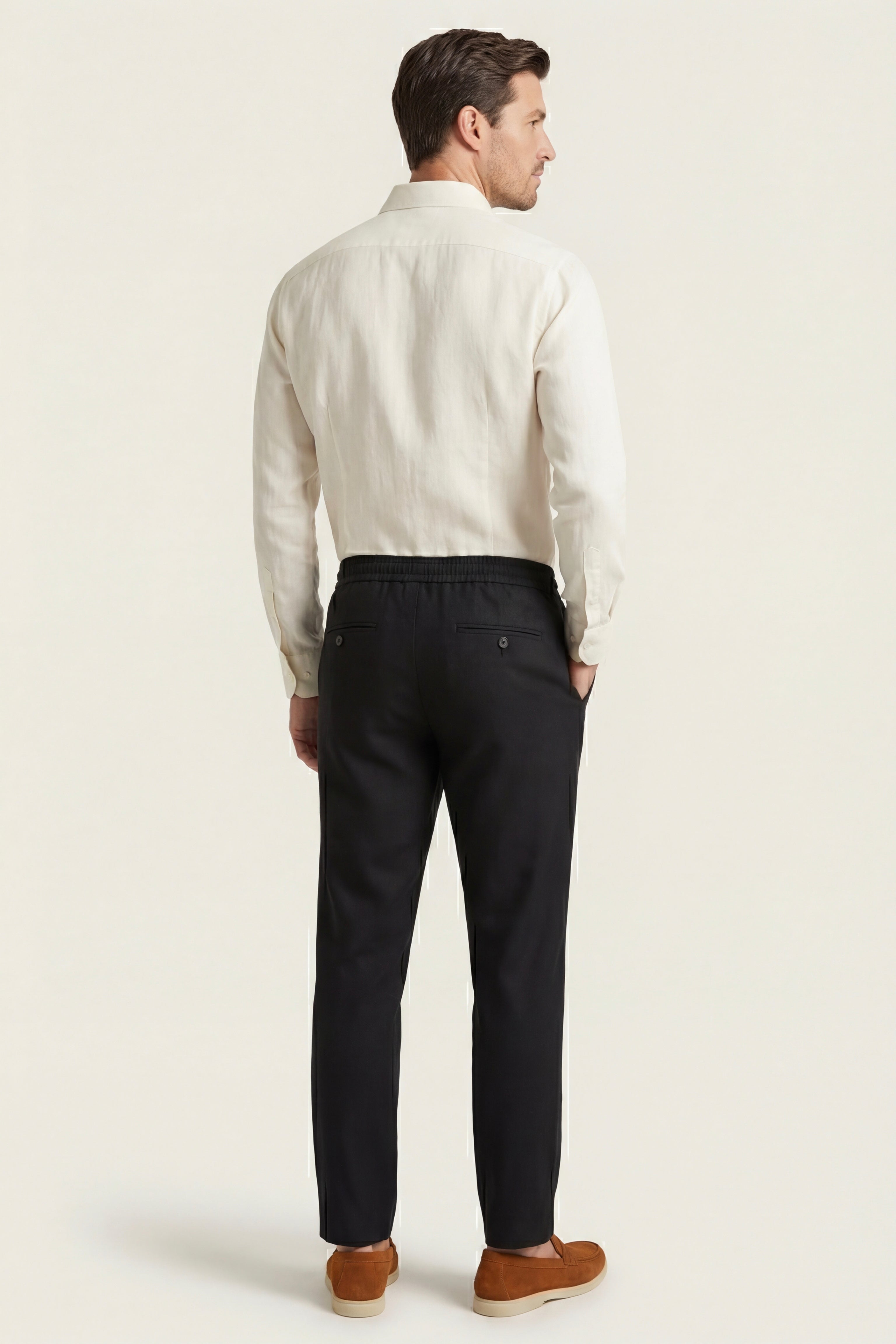 Sestri Tencel Drawstring Trouser Black