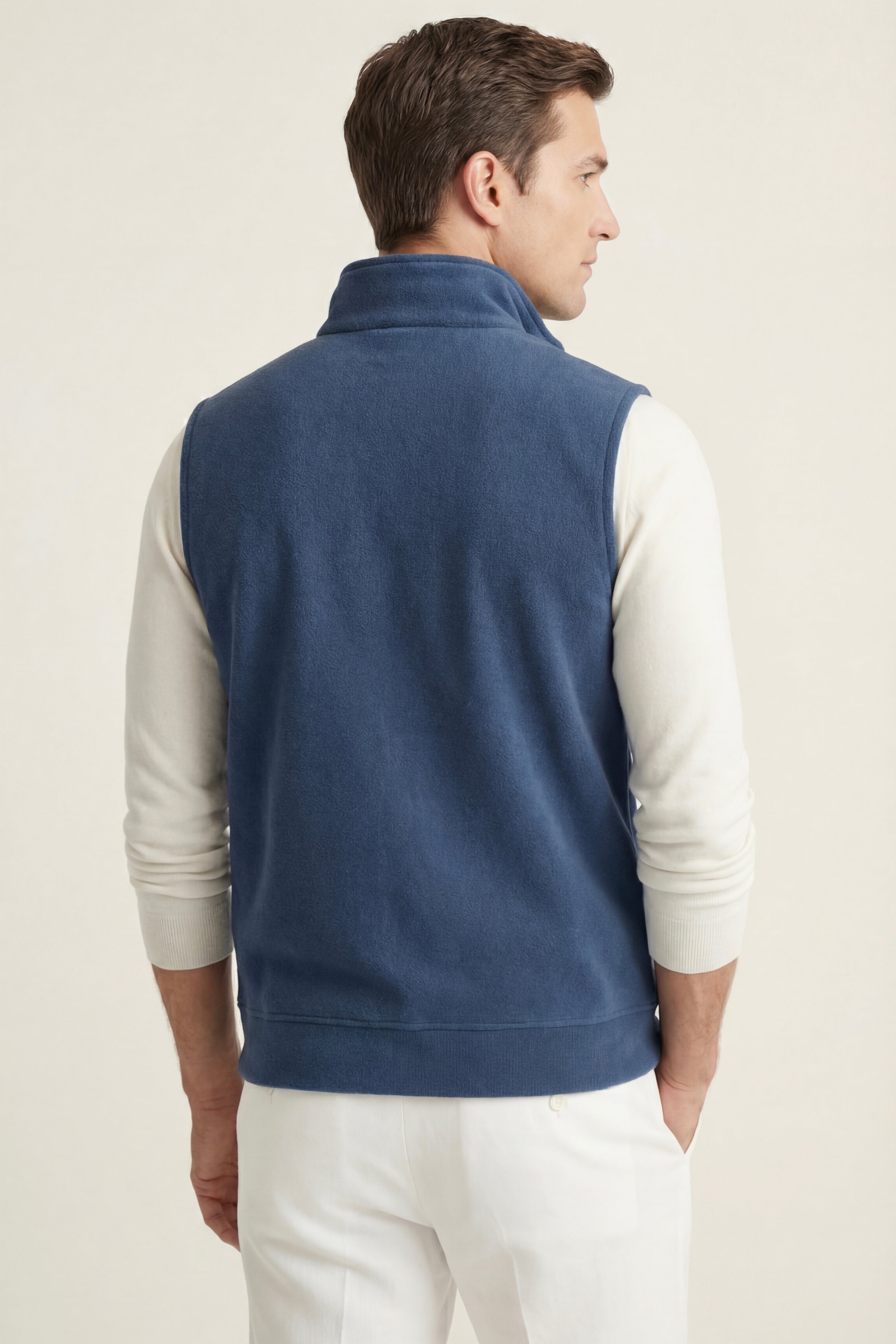 Bormio Zip Fleece Vest Blue
