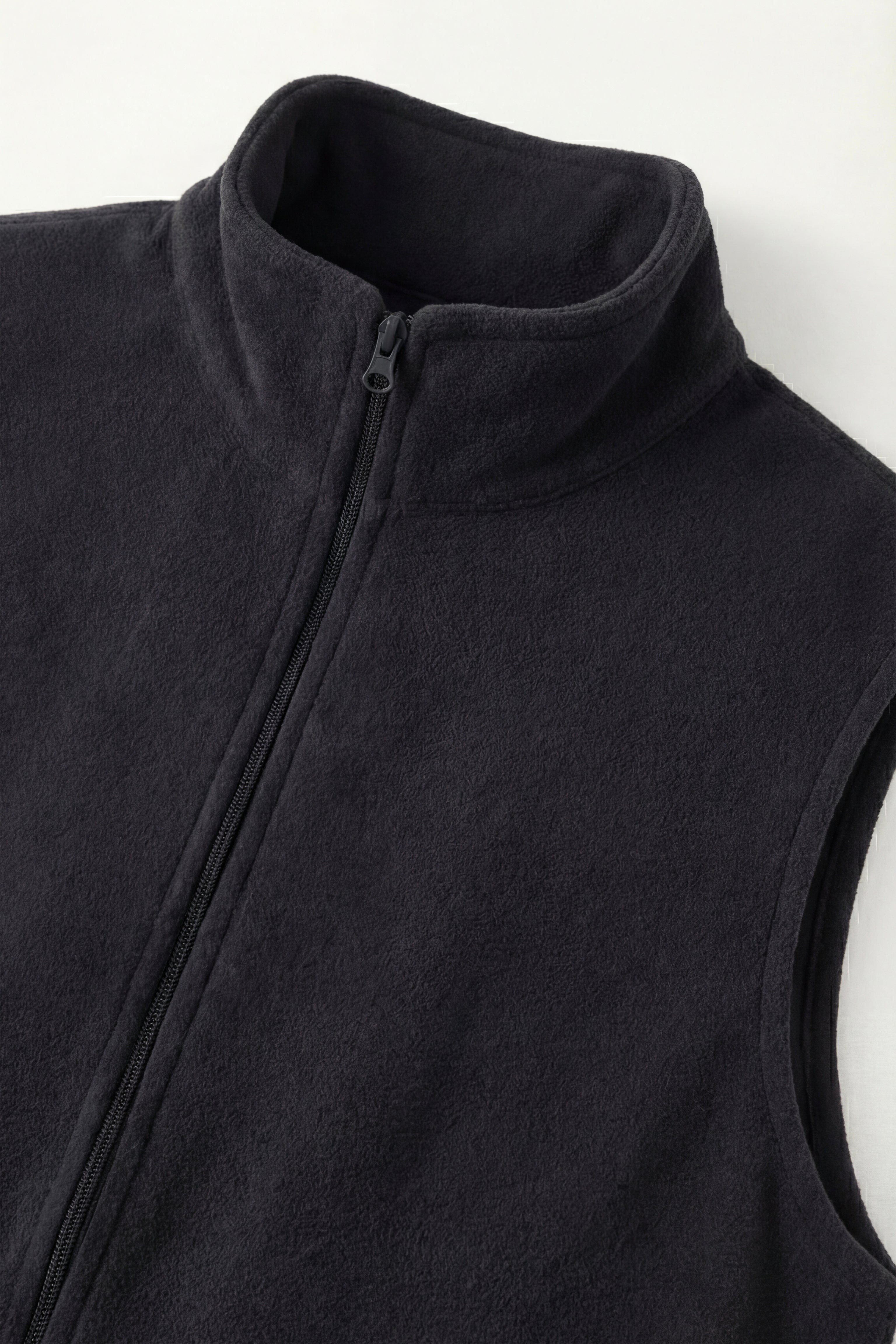 Bormio Zip Fleece Vest Black