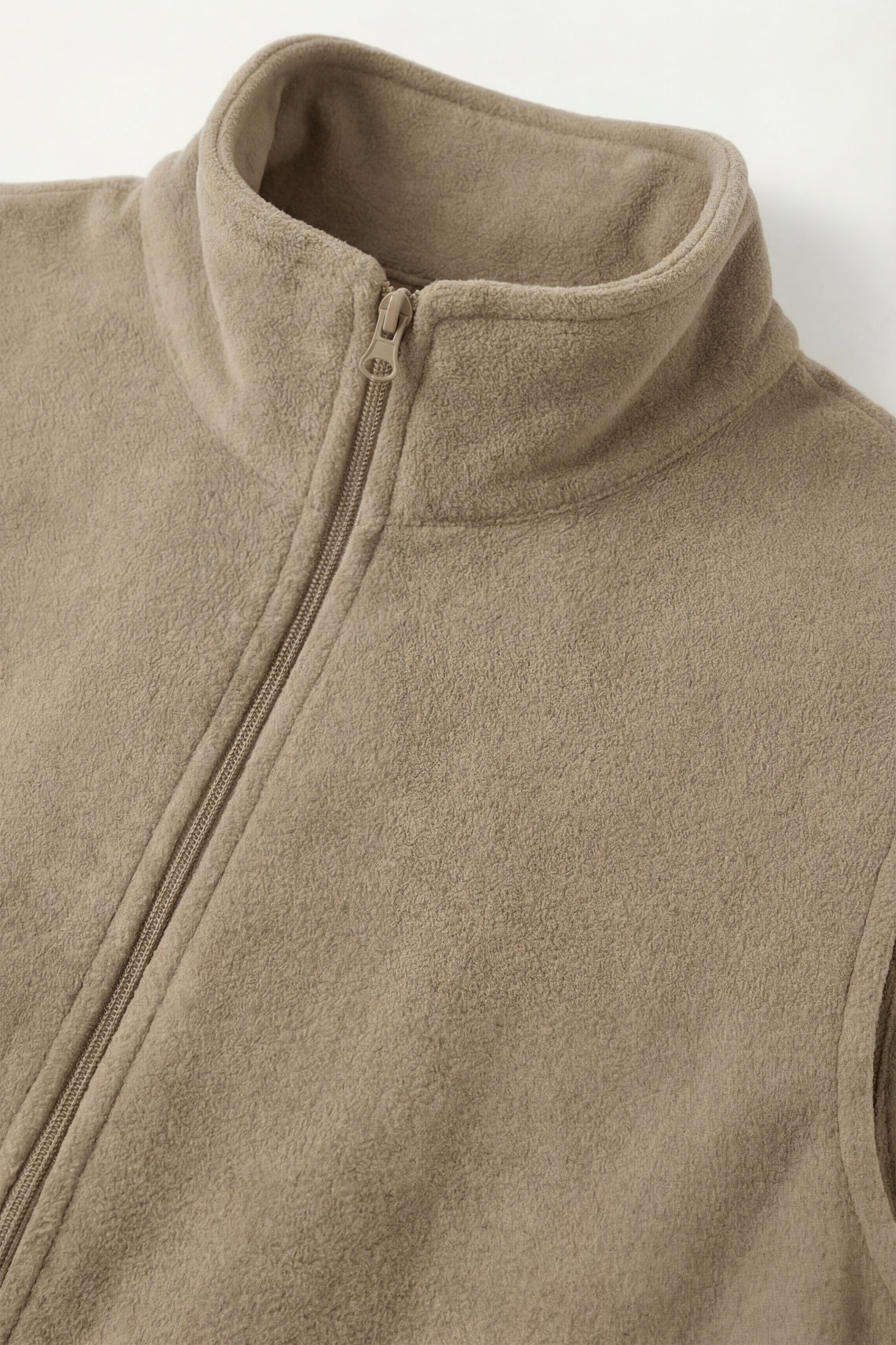 Bormio Zip Fleece Vest Beige