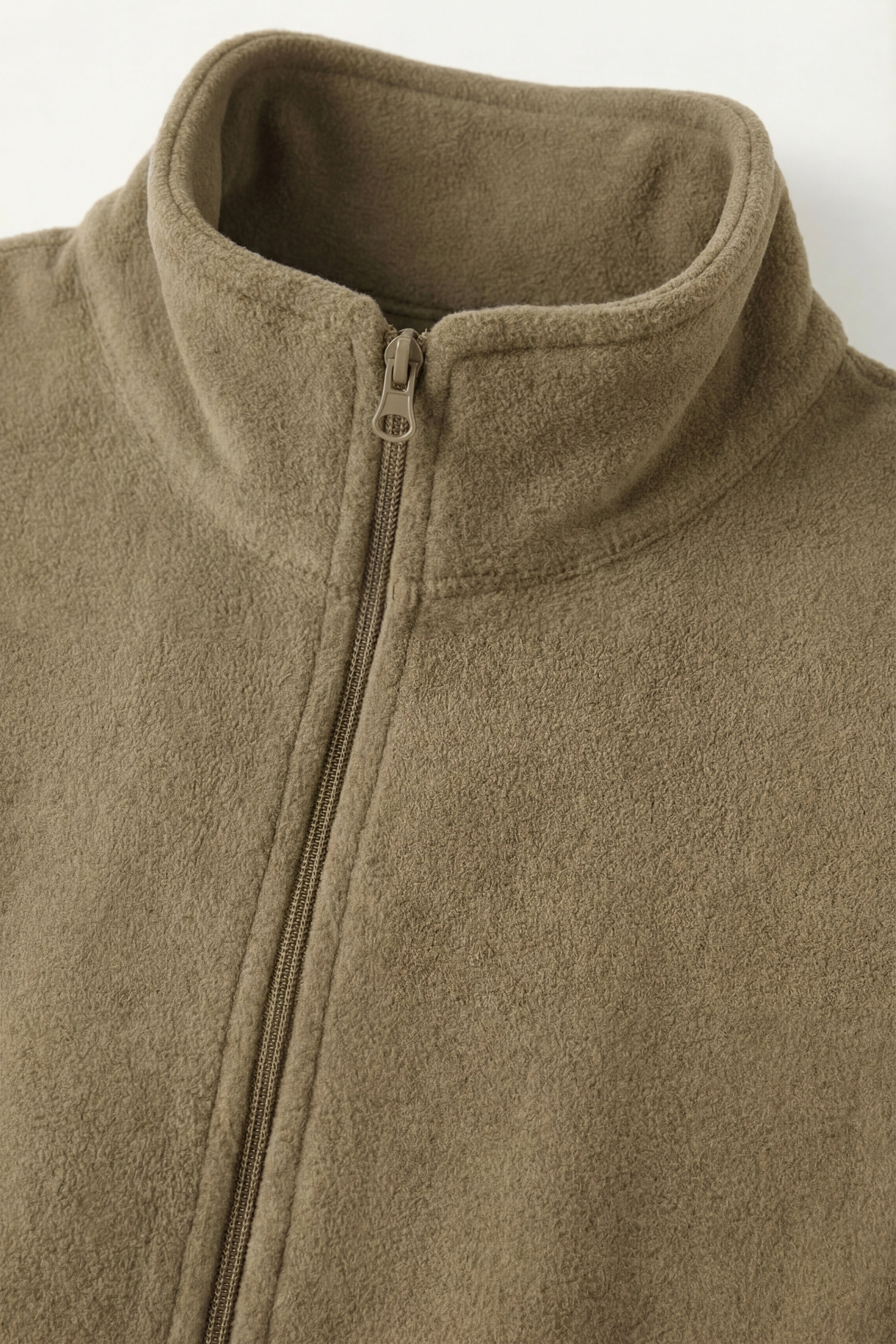 Bormio Zip Fleece Vest Khaki