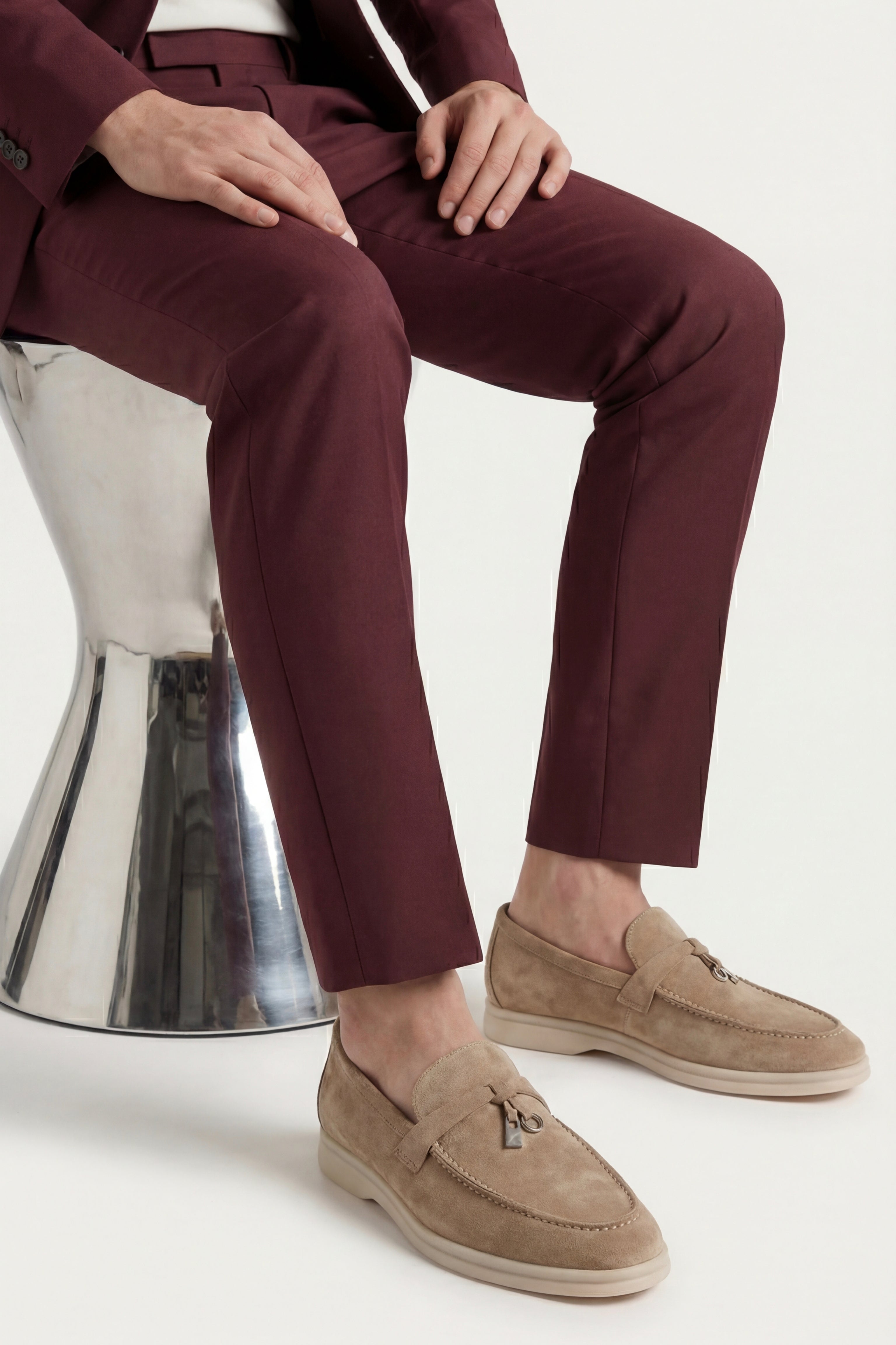 Leonis Buckle Loafer Taupe Brown