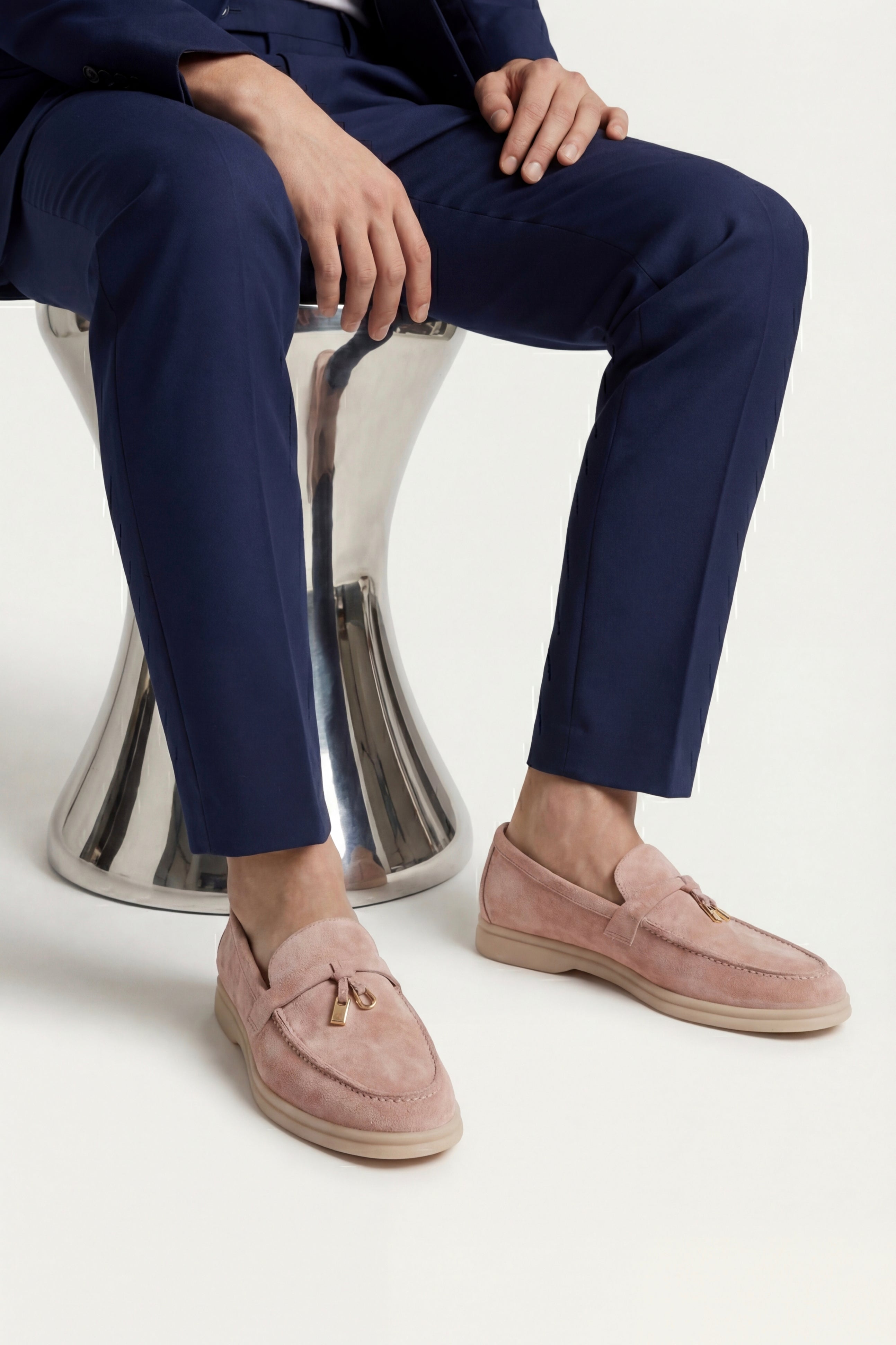 Leonis Buckle Loafer Blush Rose
