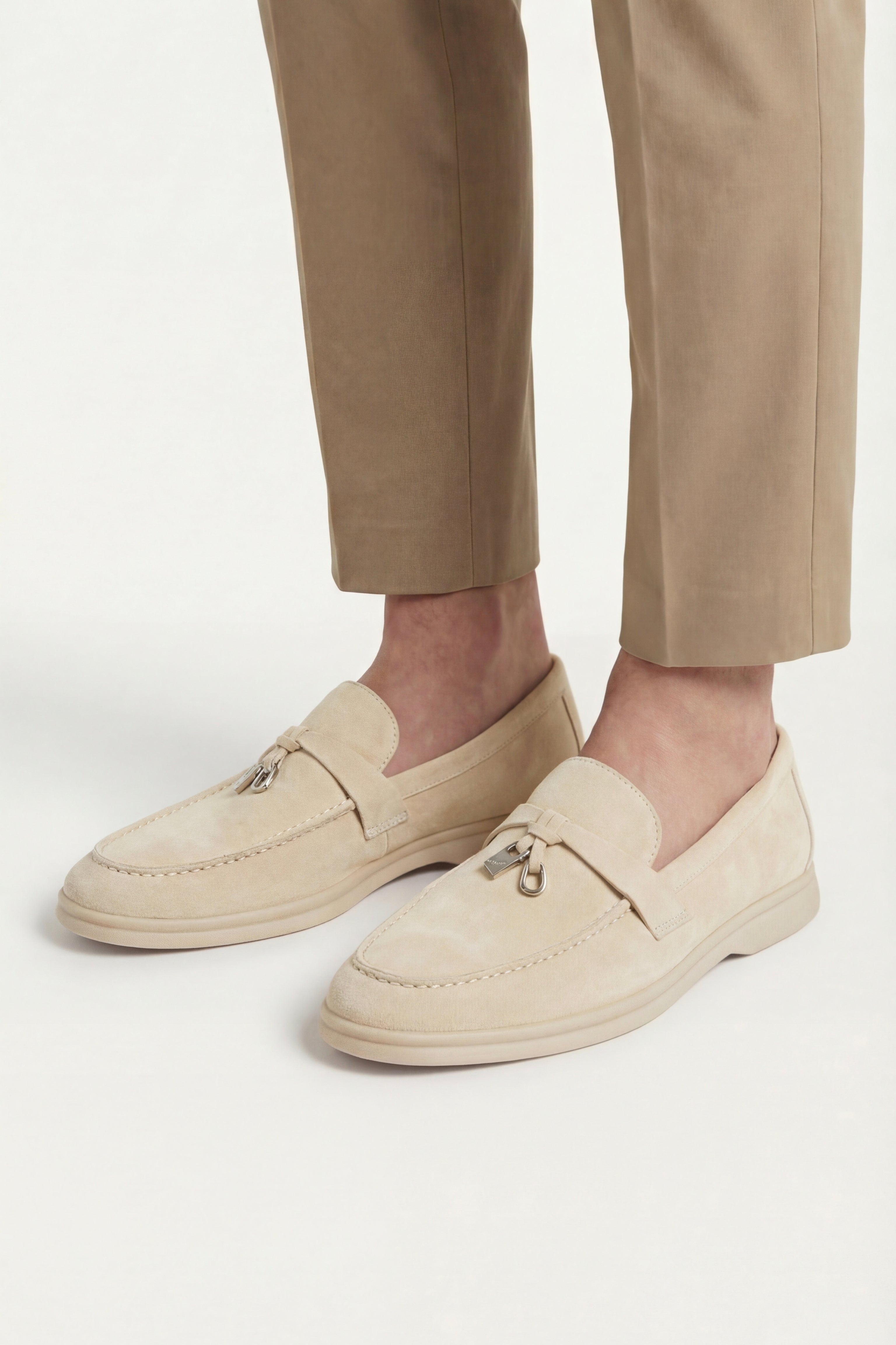 Leonis Buckle Loafer Sand Beige