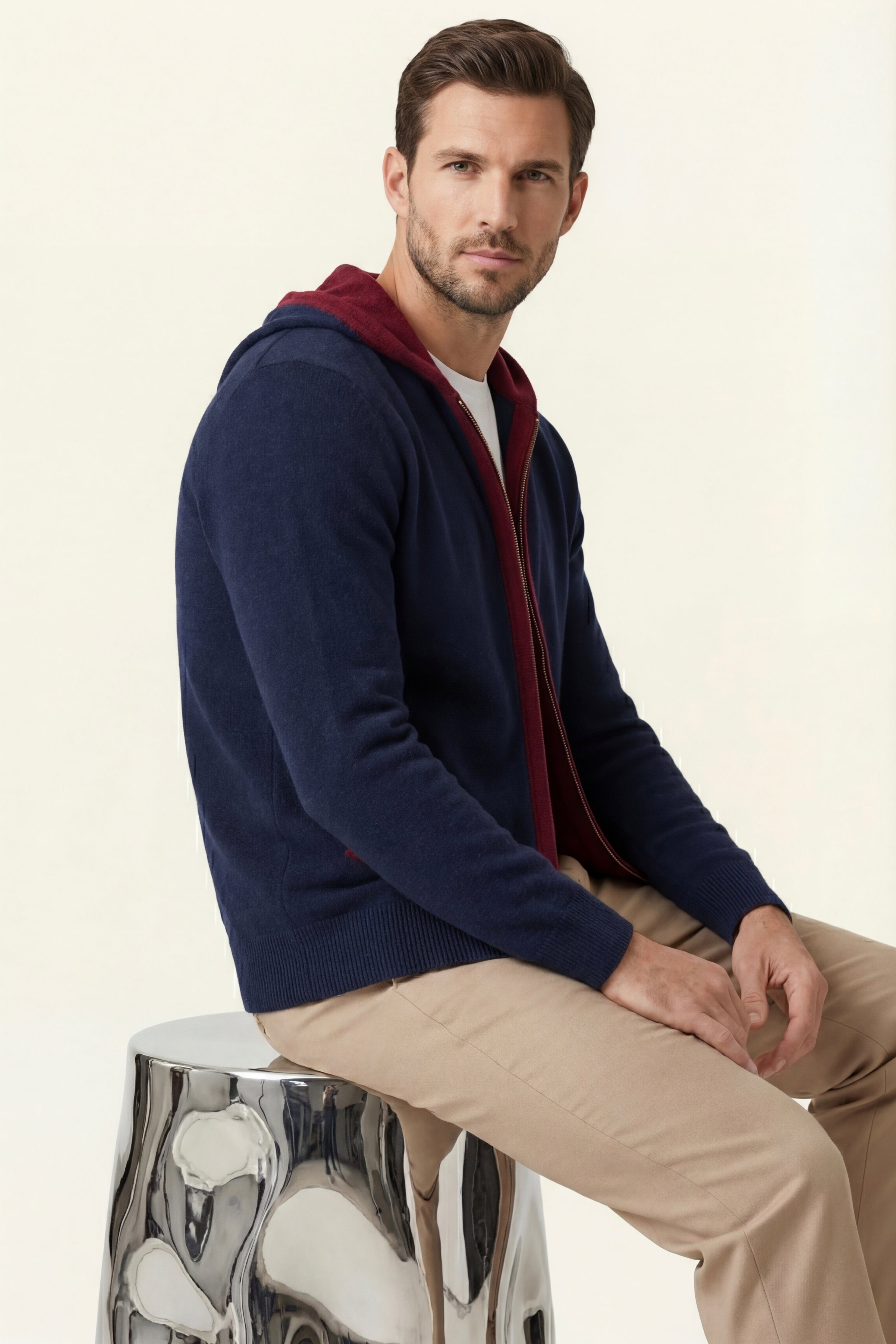 Sorano Hooded Cardigan Navy