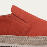 Valeno Suede City Loafers Orange