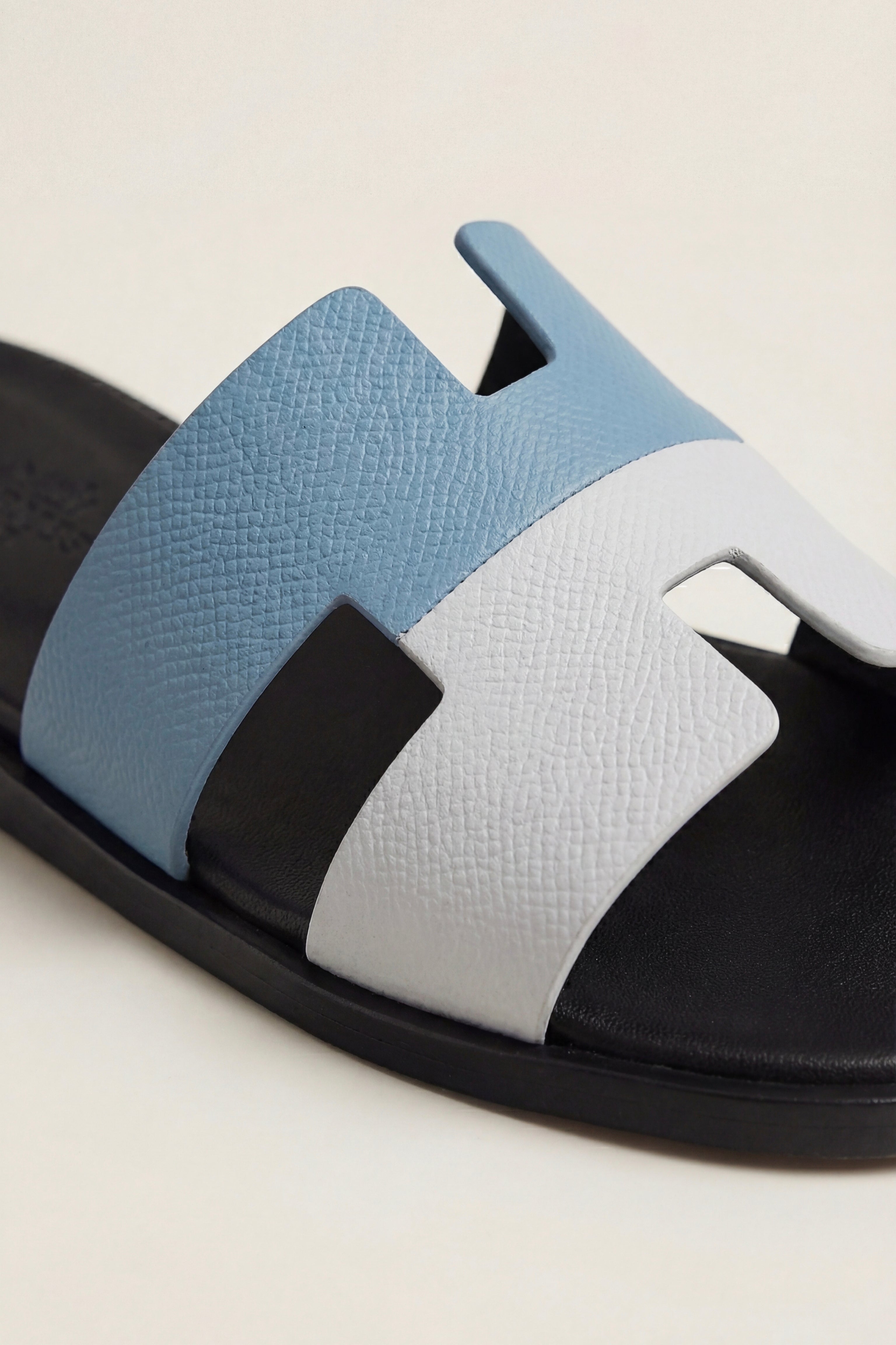 Arezzo Leather Sandal Blue & White