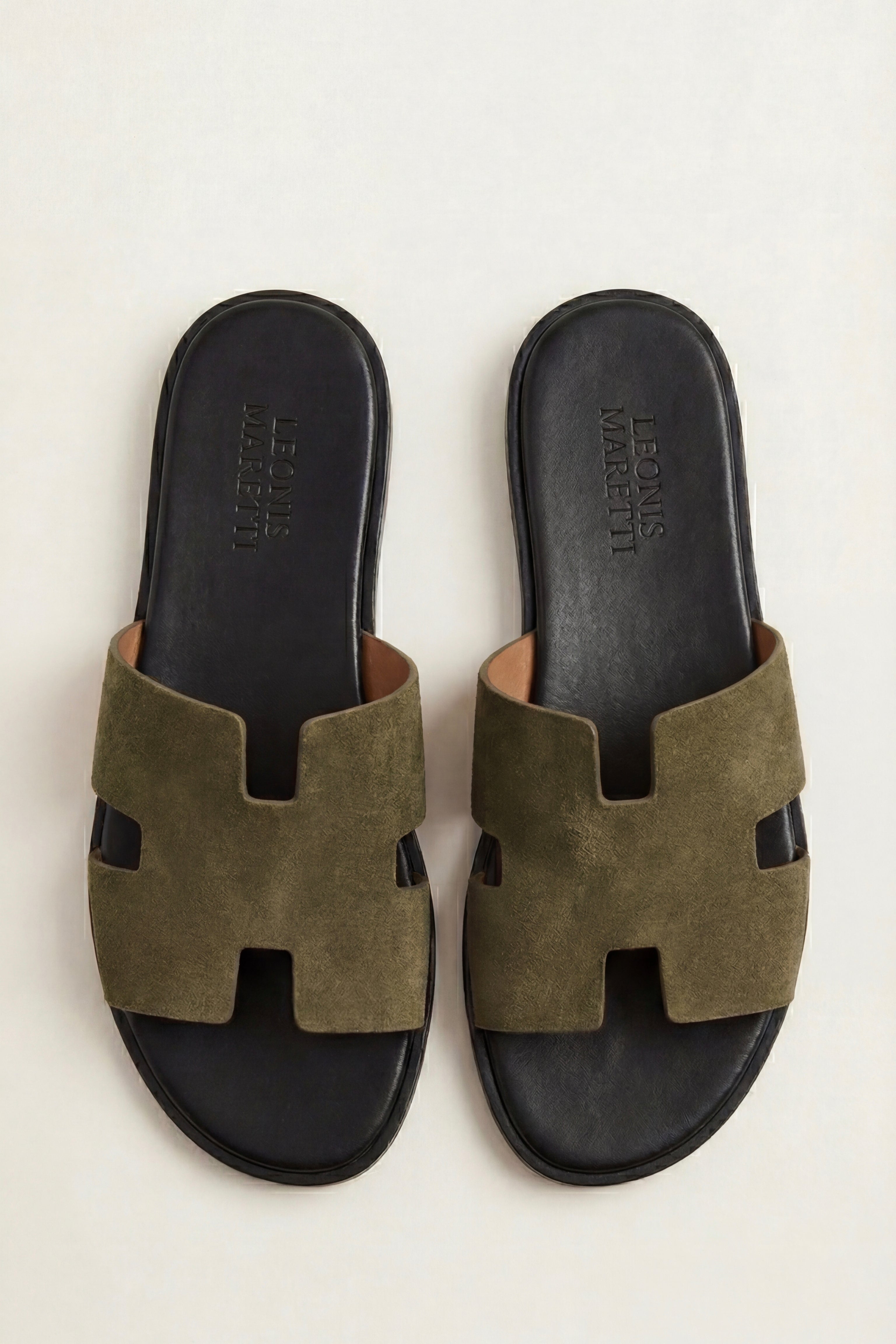 Matera Suede Sandal Olive