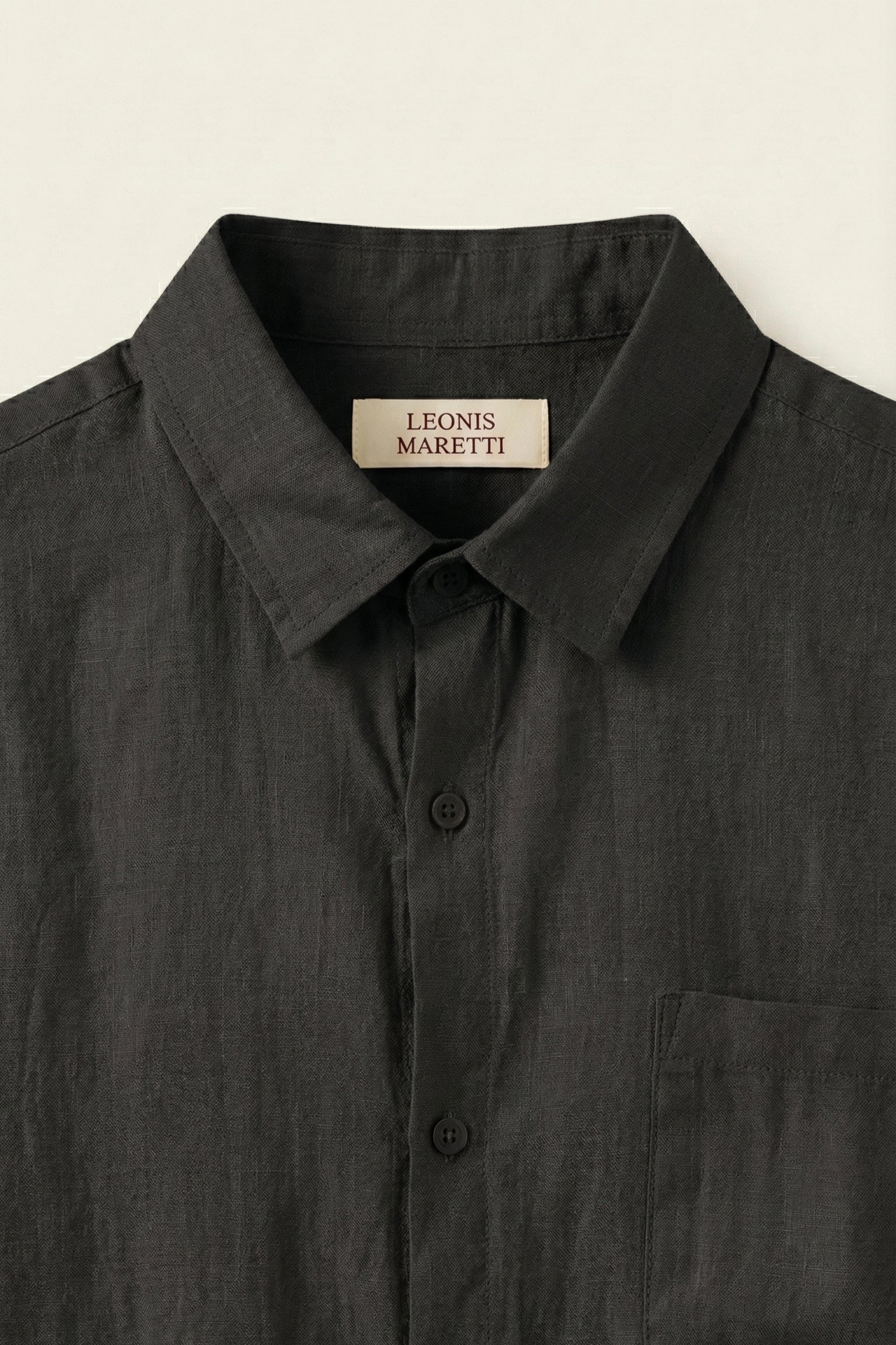 Torino Linen Shirt Black