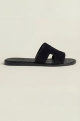 Matera Suede Sandal Black