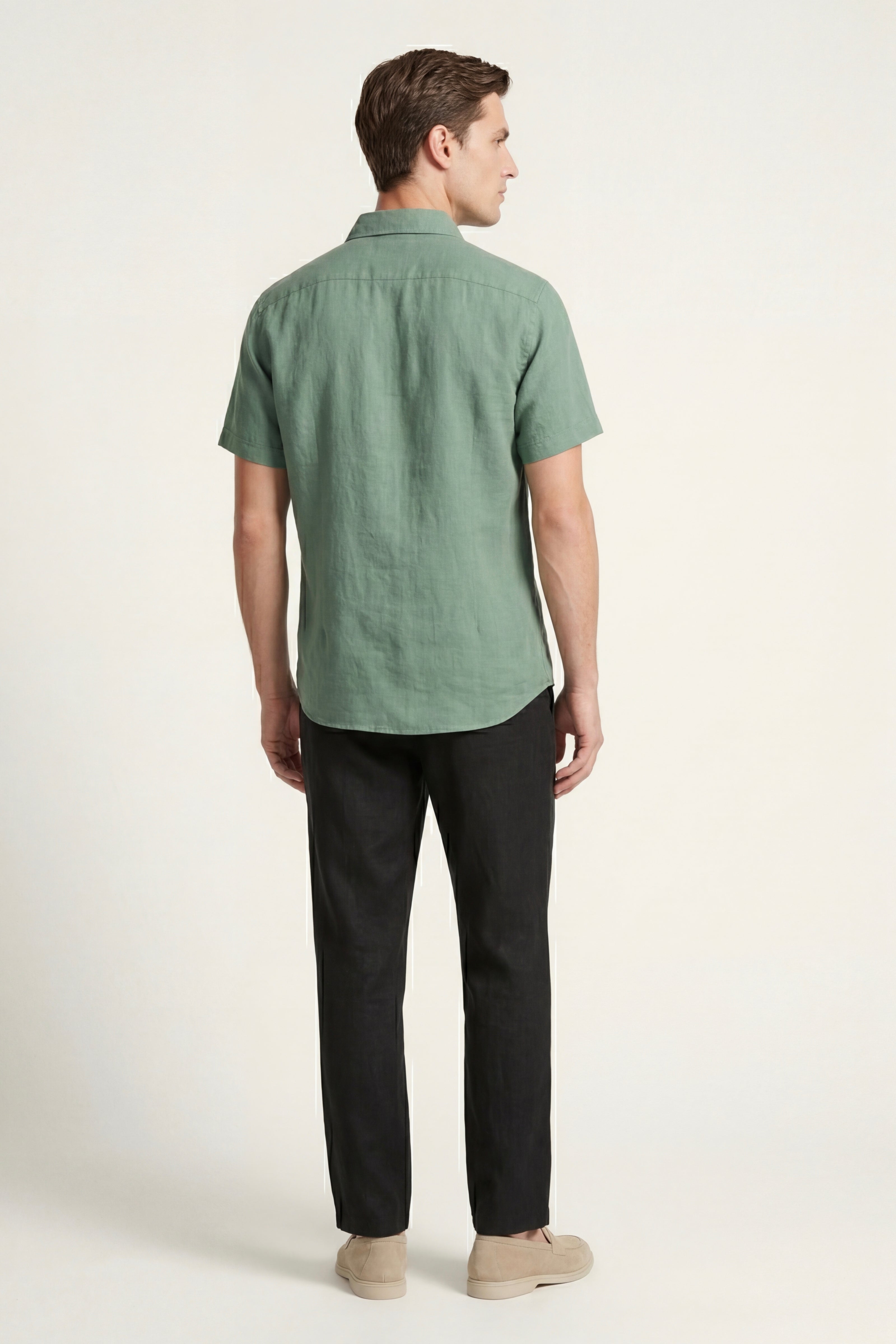 Trento Linen Set Green/Black