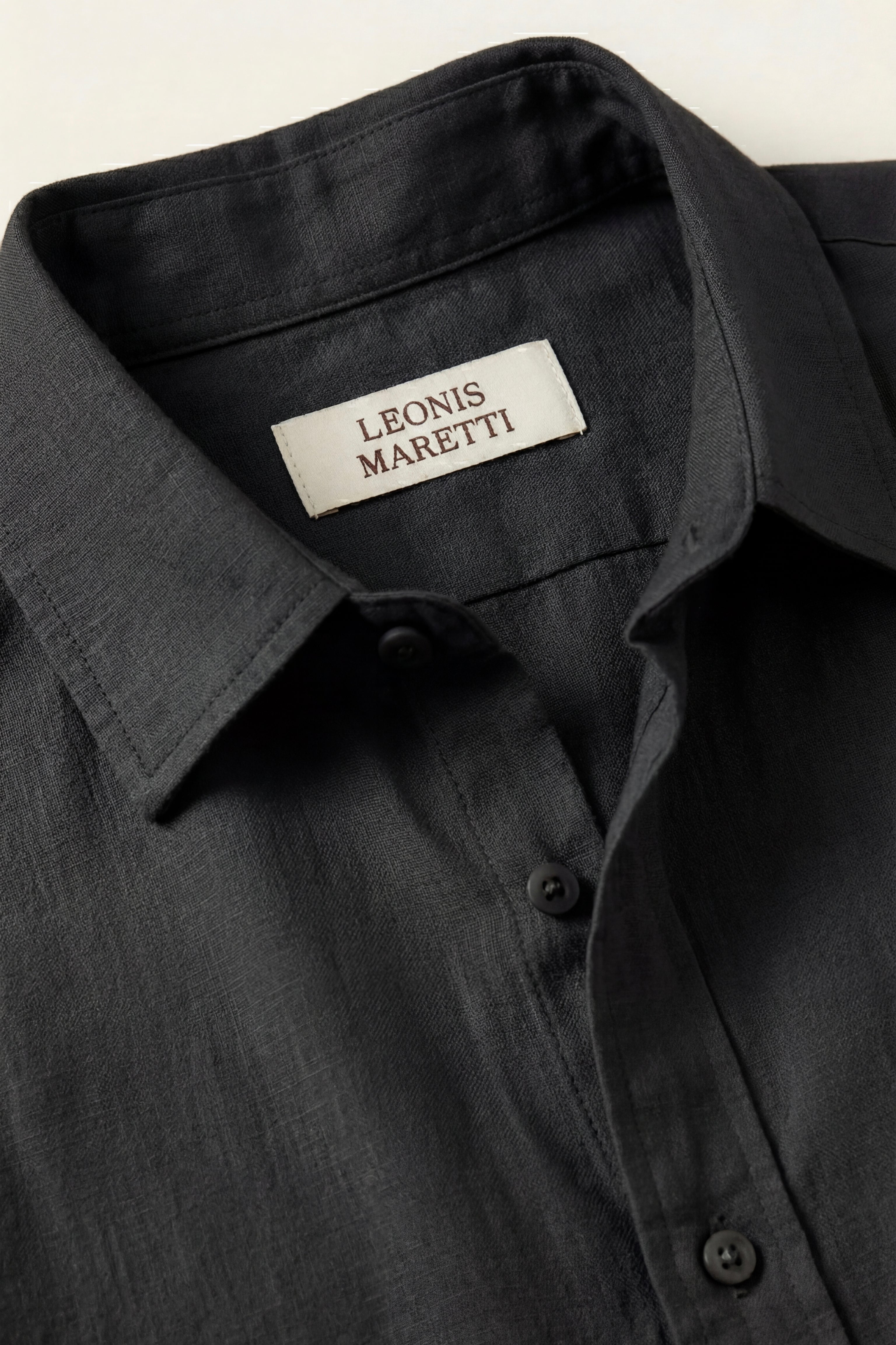 Pisa Linen Set Long Sleeve Black/Black