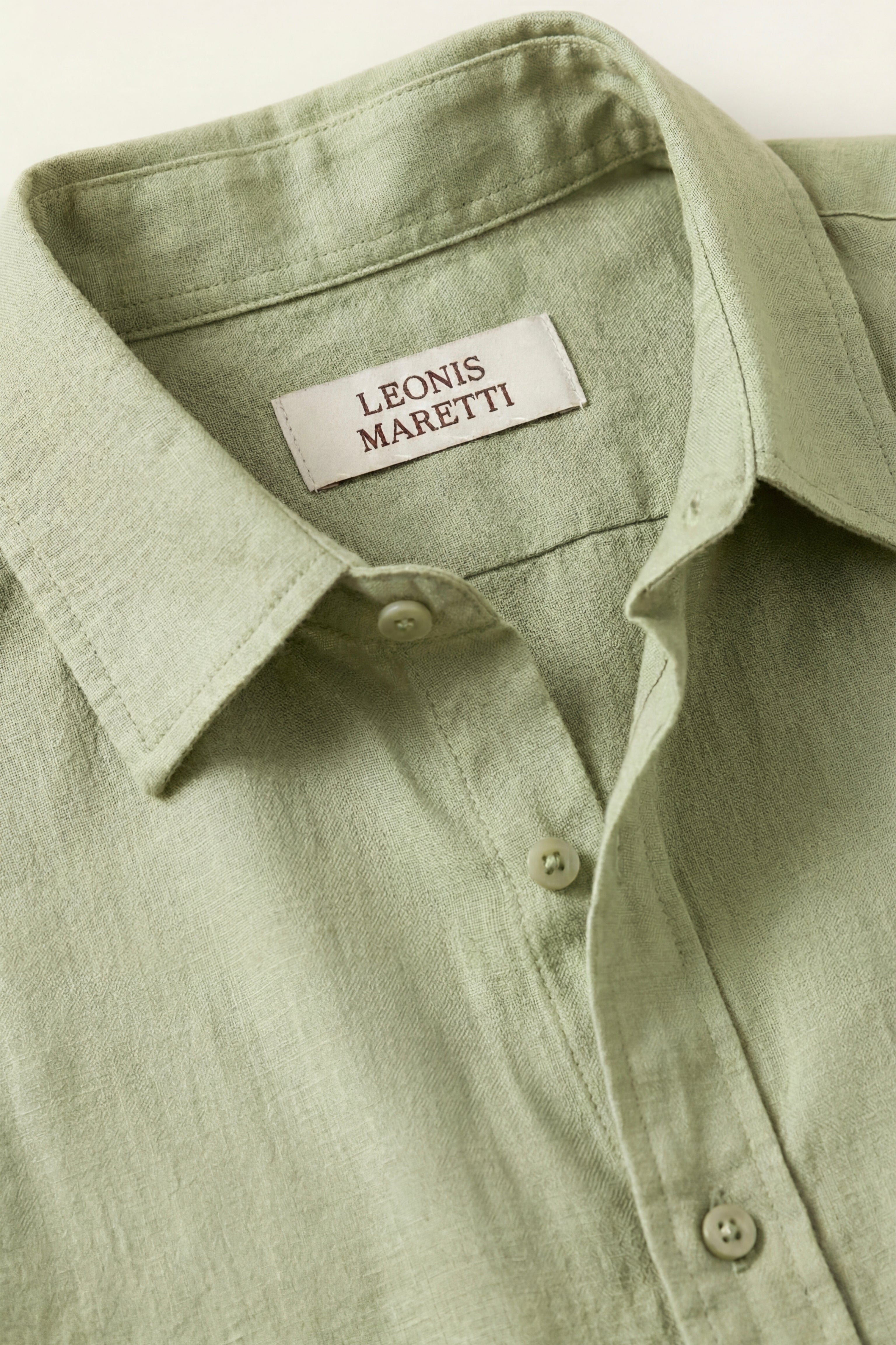 Pisa Linen Set Long Sleeve Mint Green/Beige