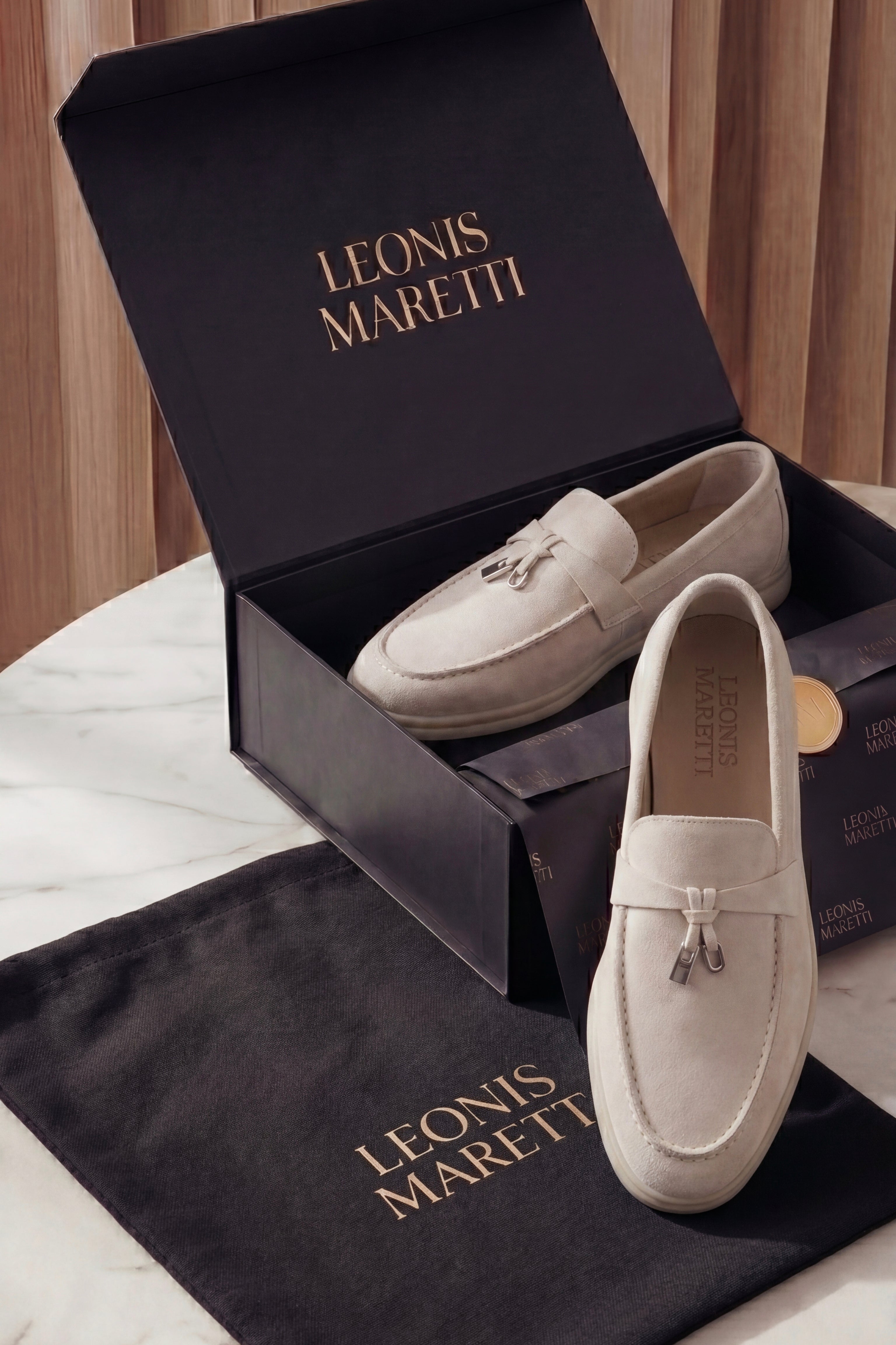 Leonis Buckle Loafer Cream