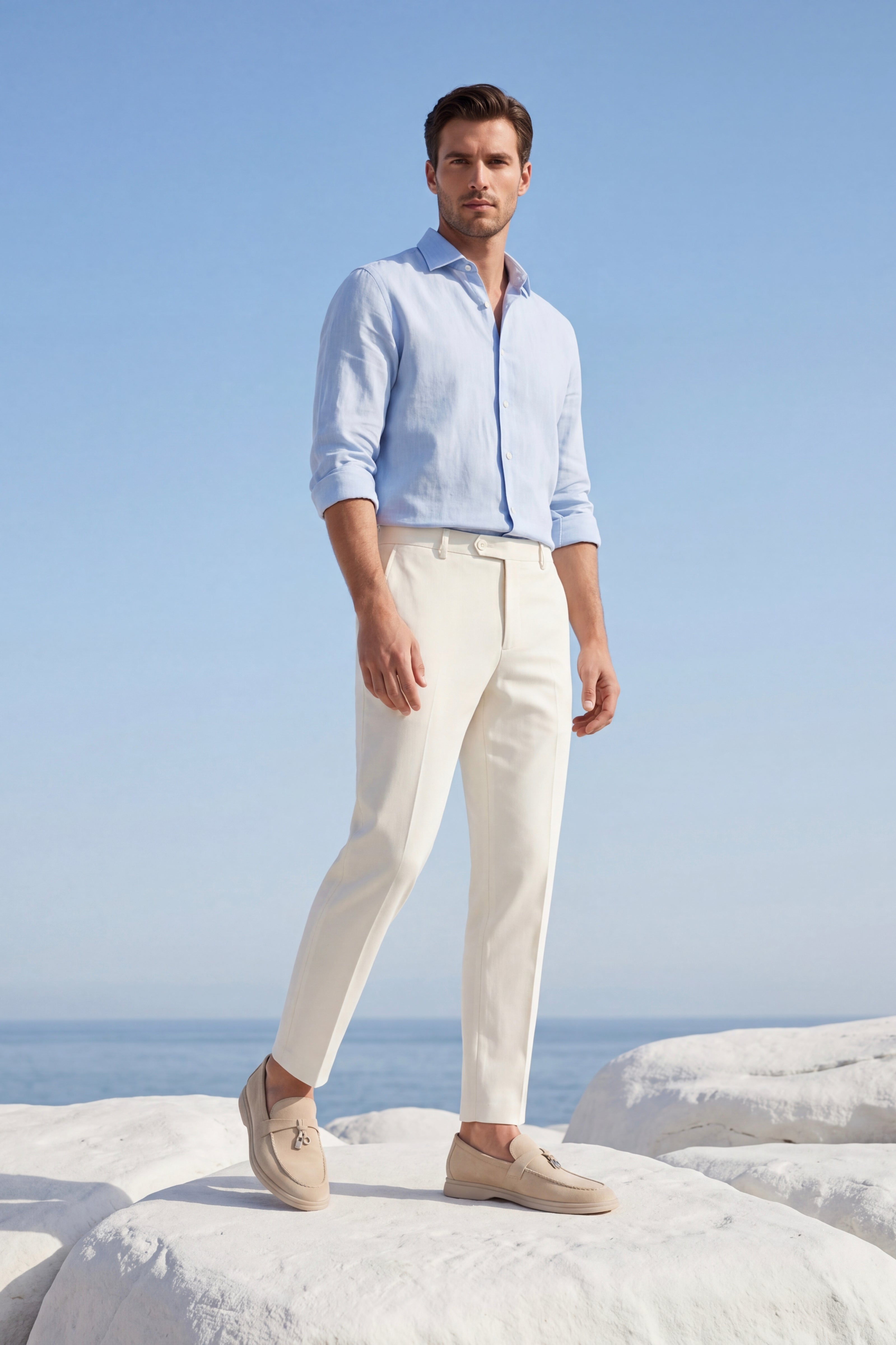 Leonis Buckle Loafer Sand Beige