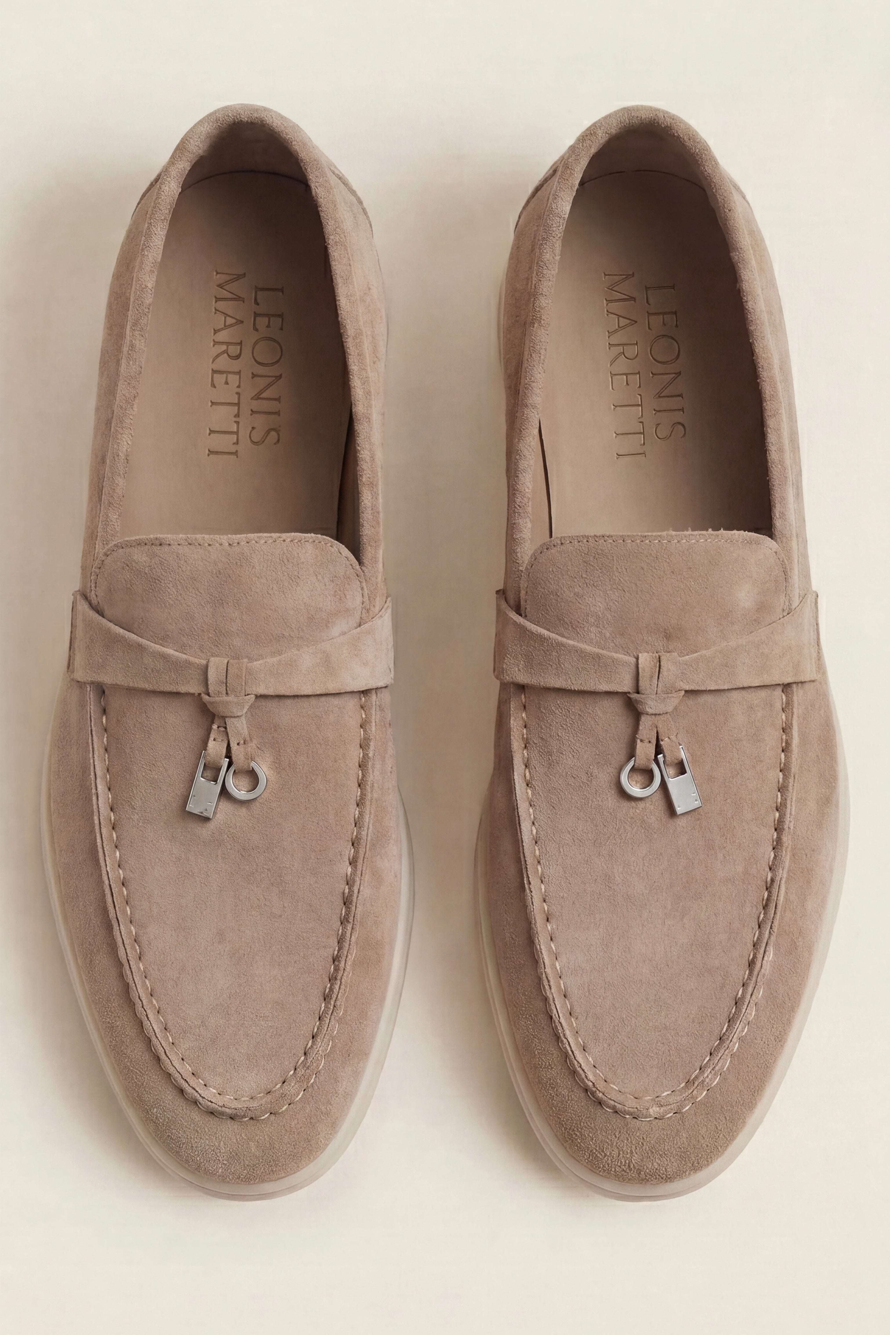 Leonis Buckle Loafer Taupe Brown