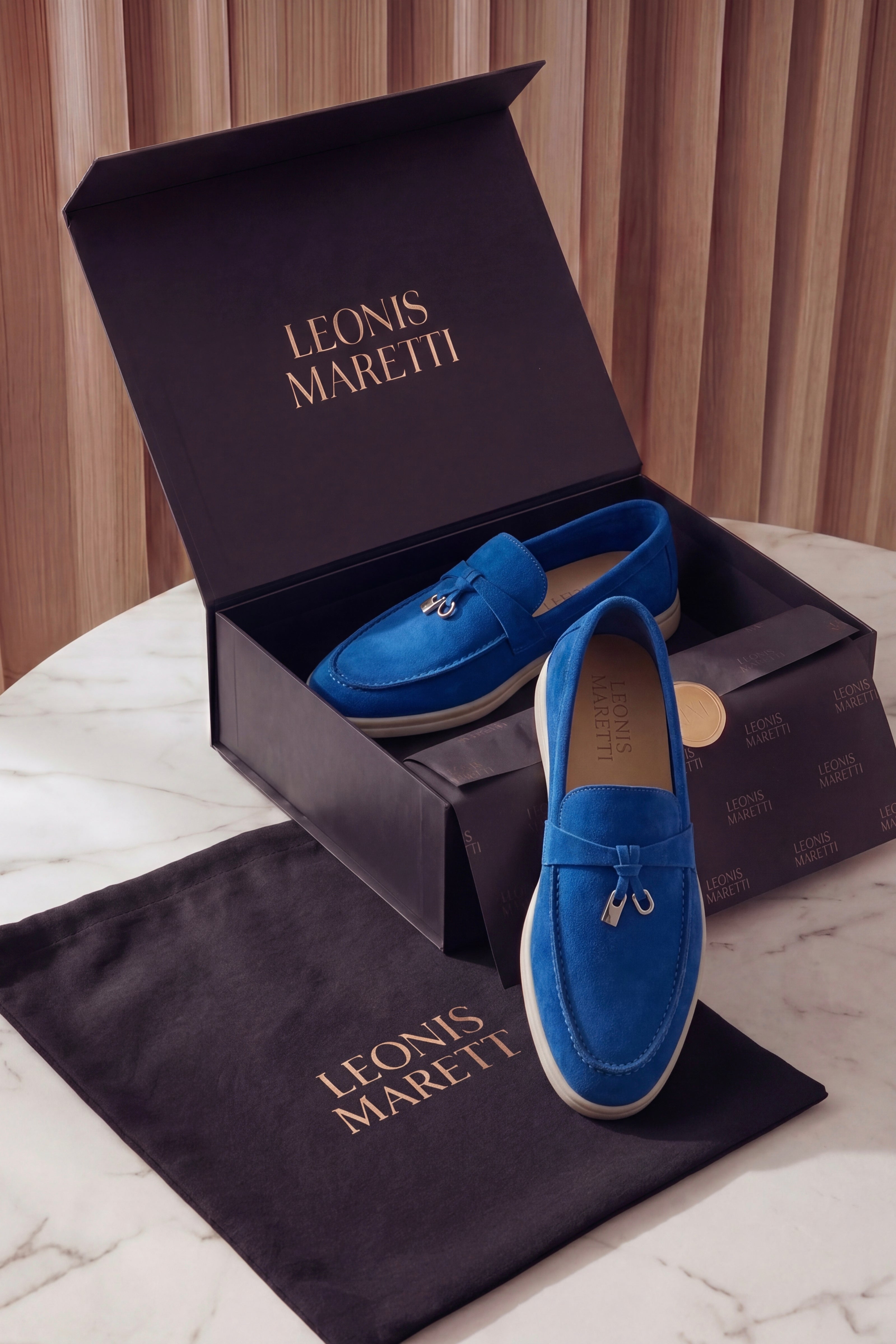 Leonis Buckle Loafer Royal Blue