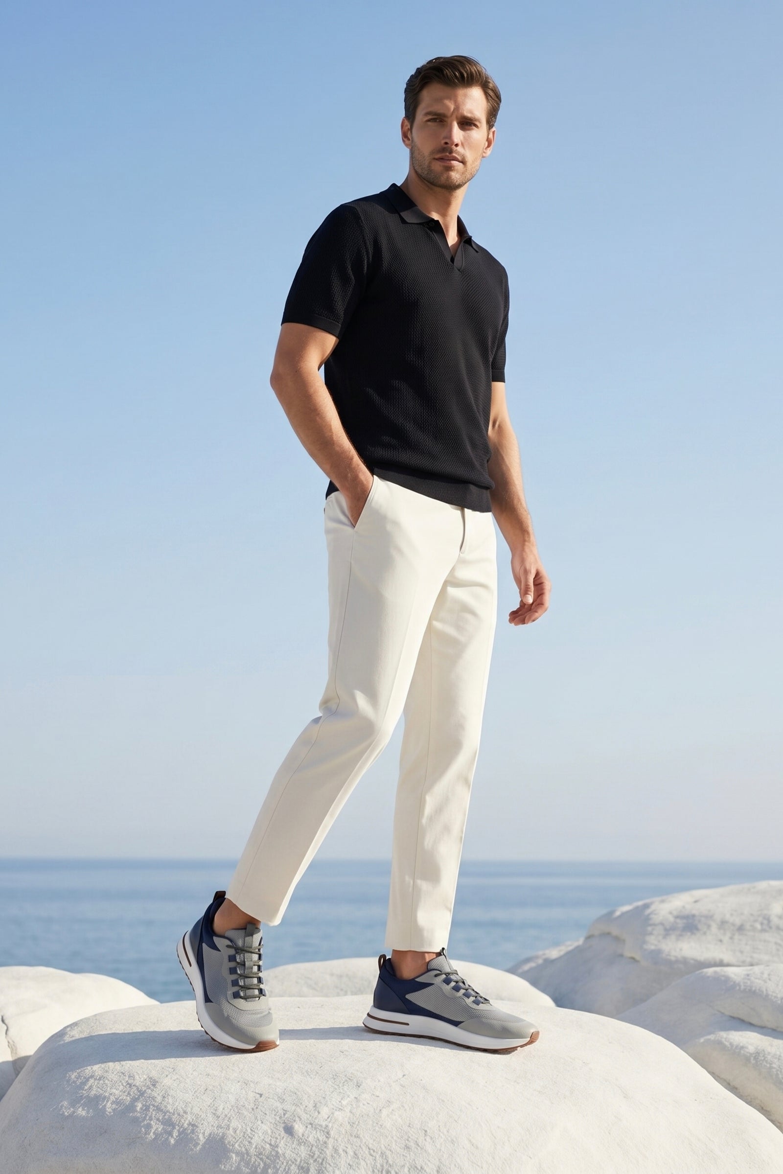Maretti Sneaker Navy Grey