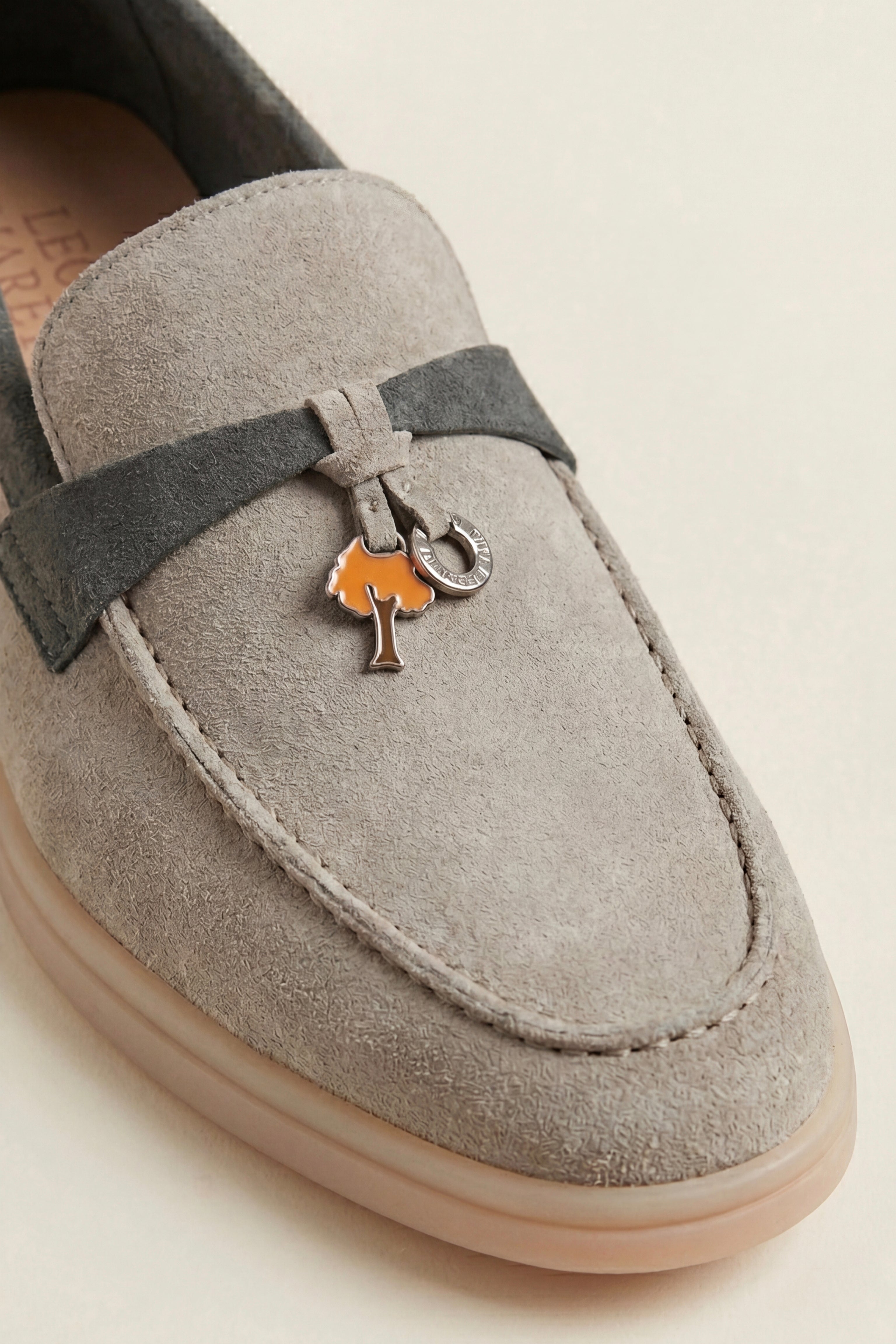 Avenza Buckle Loafer Light Grey