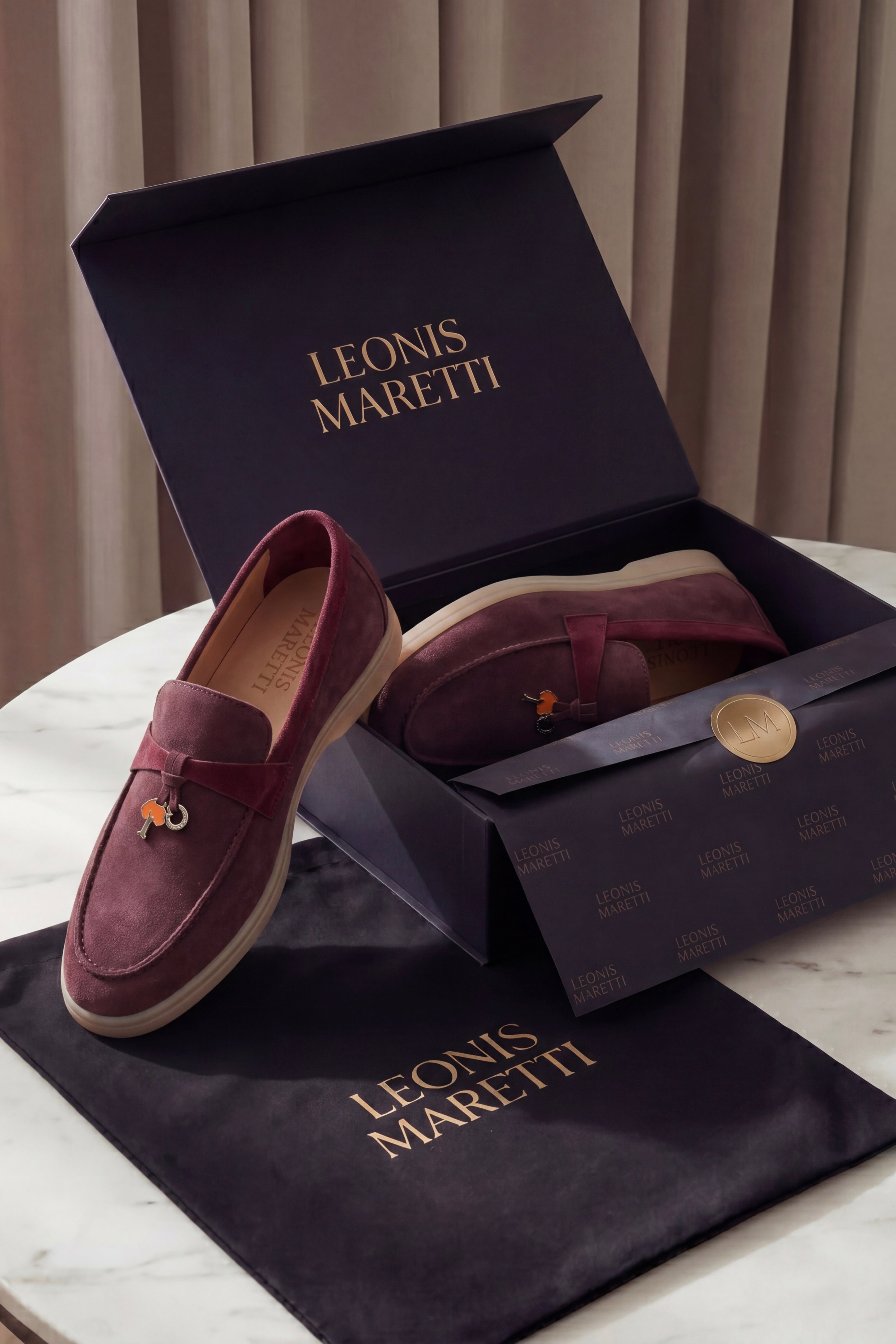 Avenza Buckle Loafer Burgundy