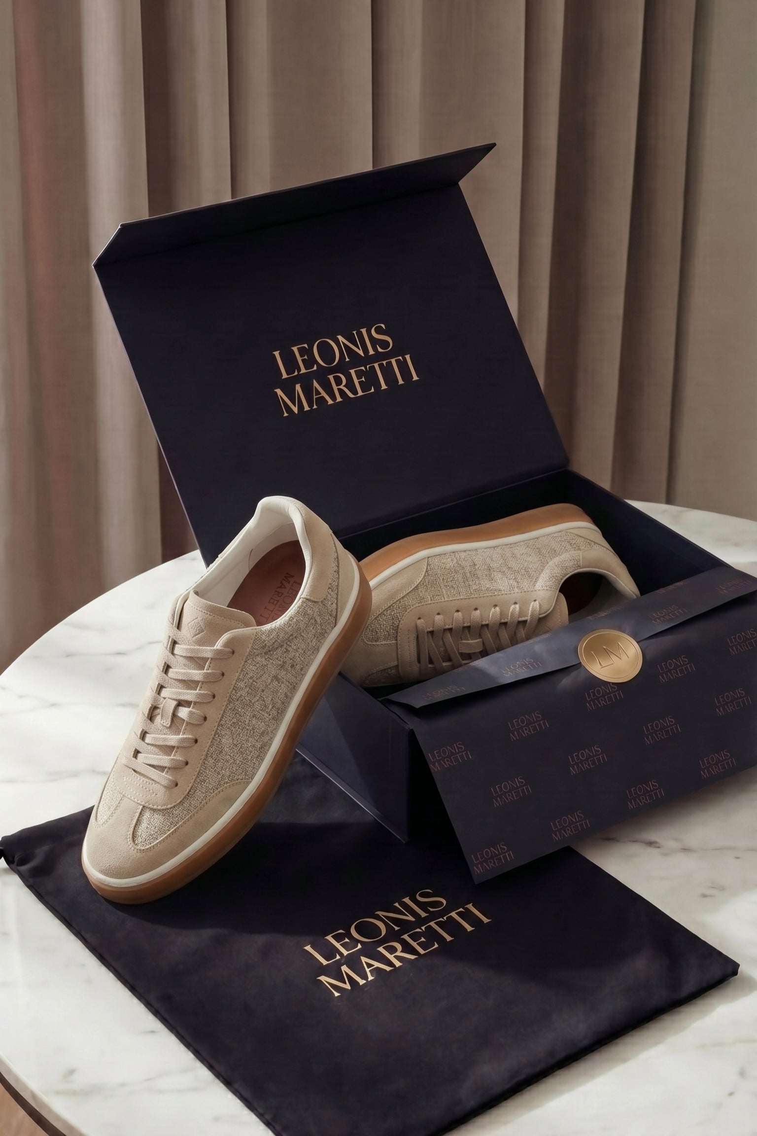 Varello Tennis Walk Sneaker Light Beige