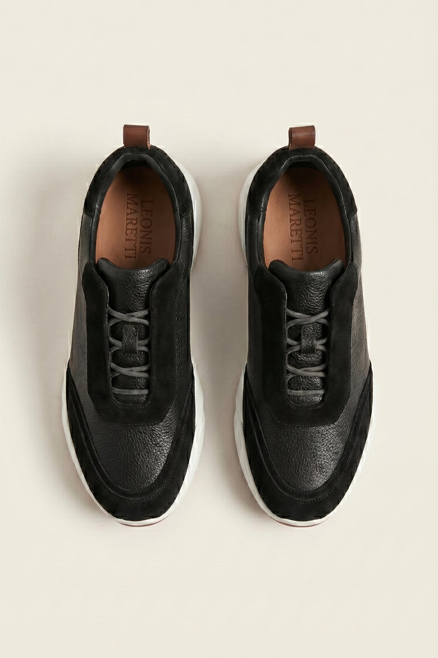 Solano Leather Slip-On Black