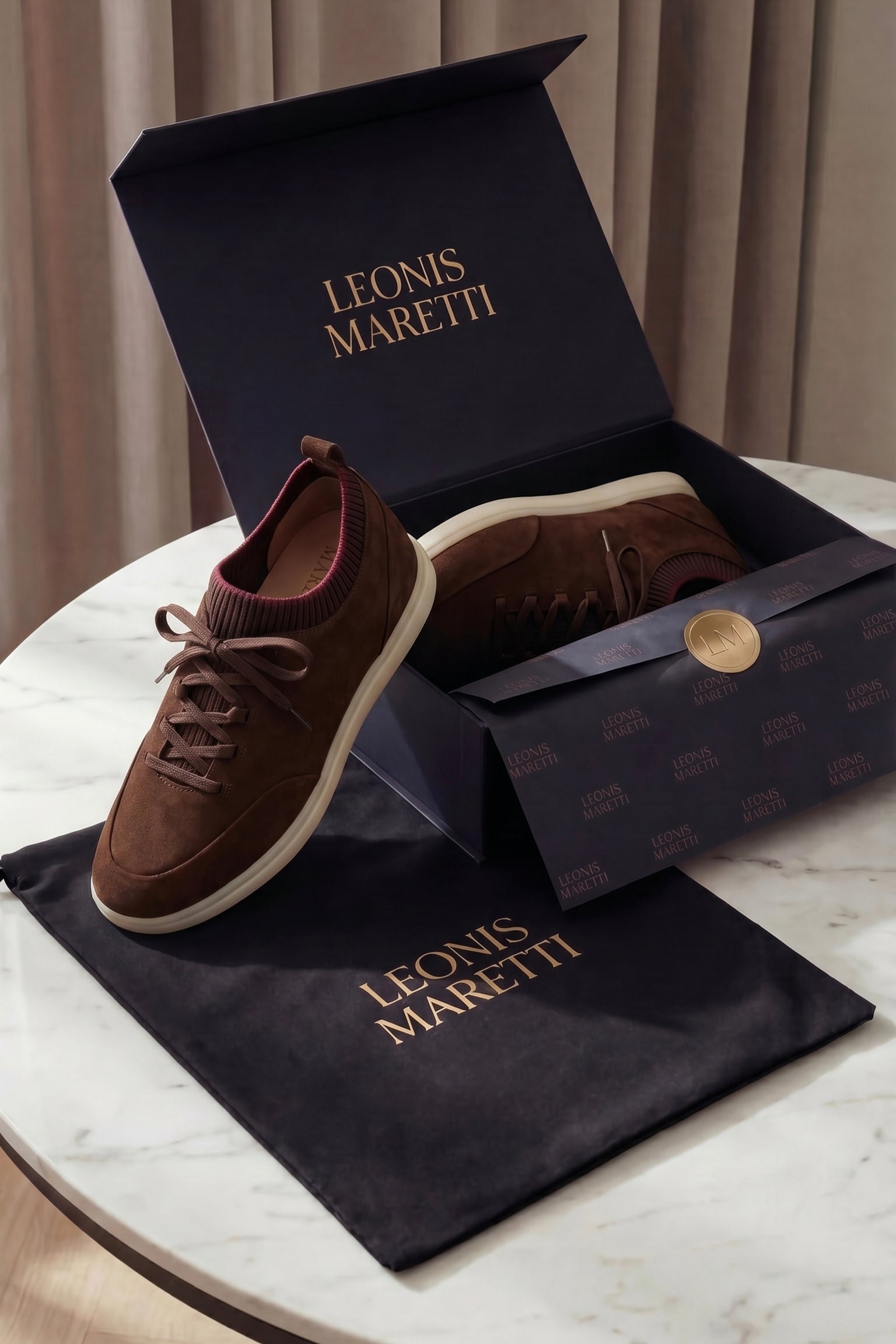 Solano Suede Slip-On Dark Brown