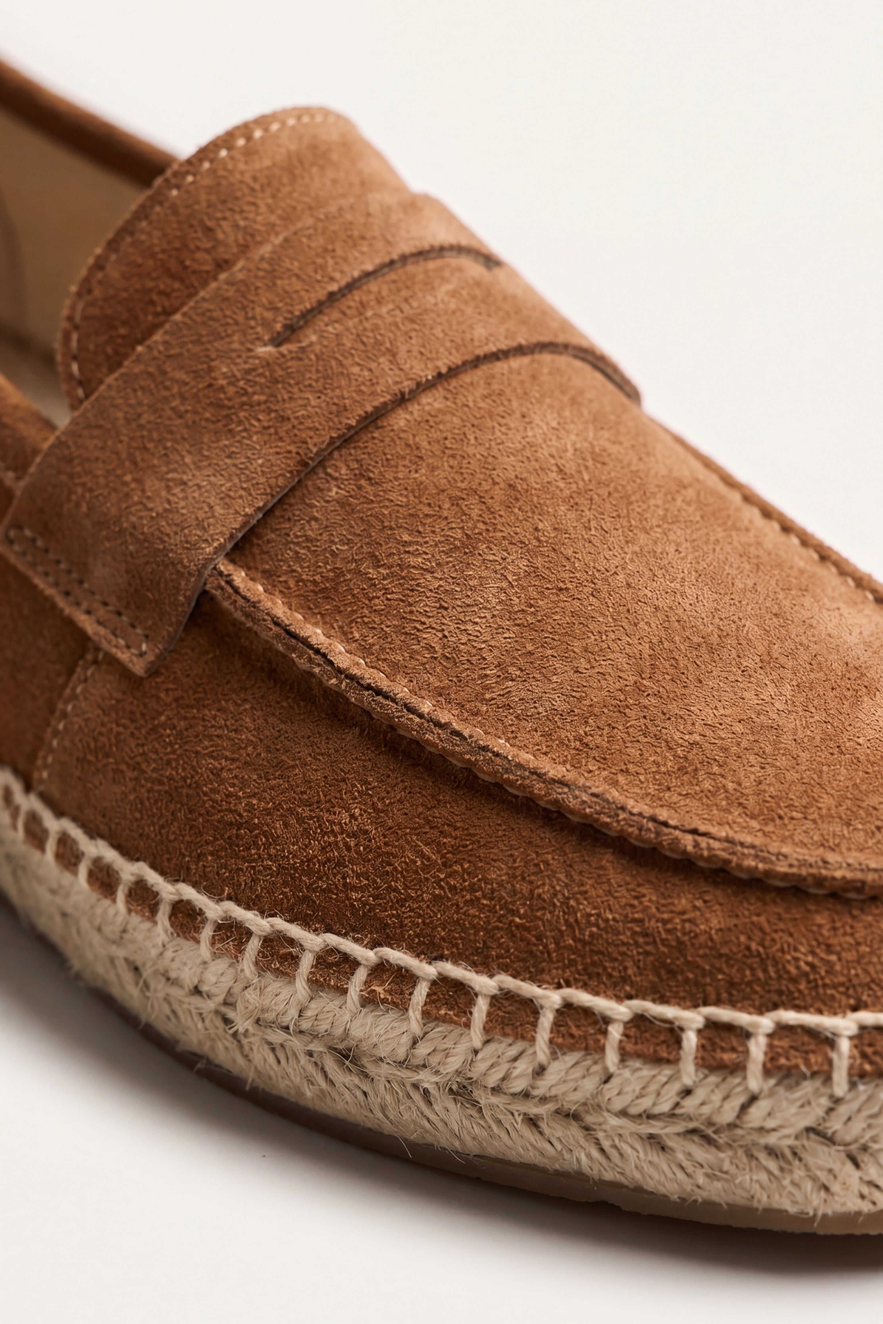 Palermo Suede Espadrille Loafer Brown