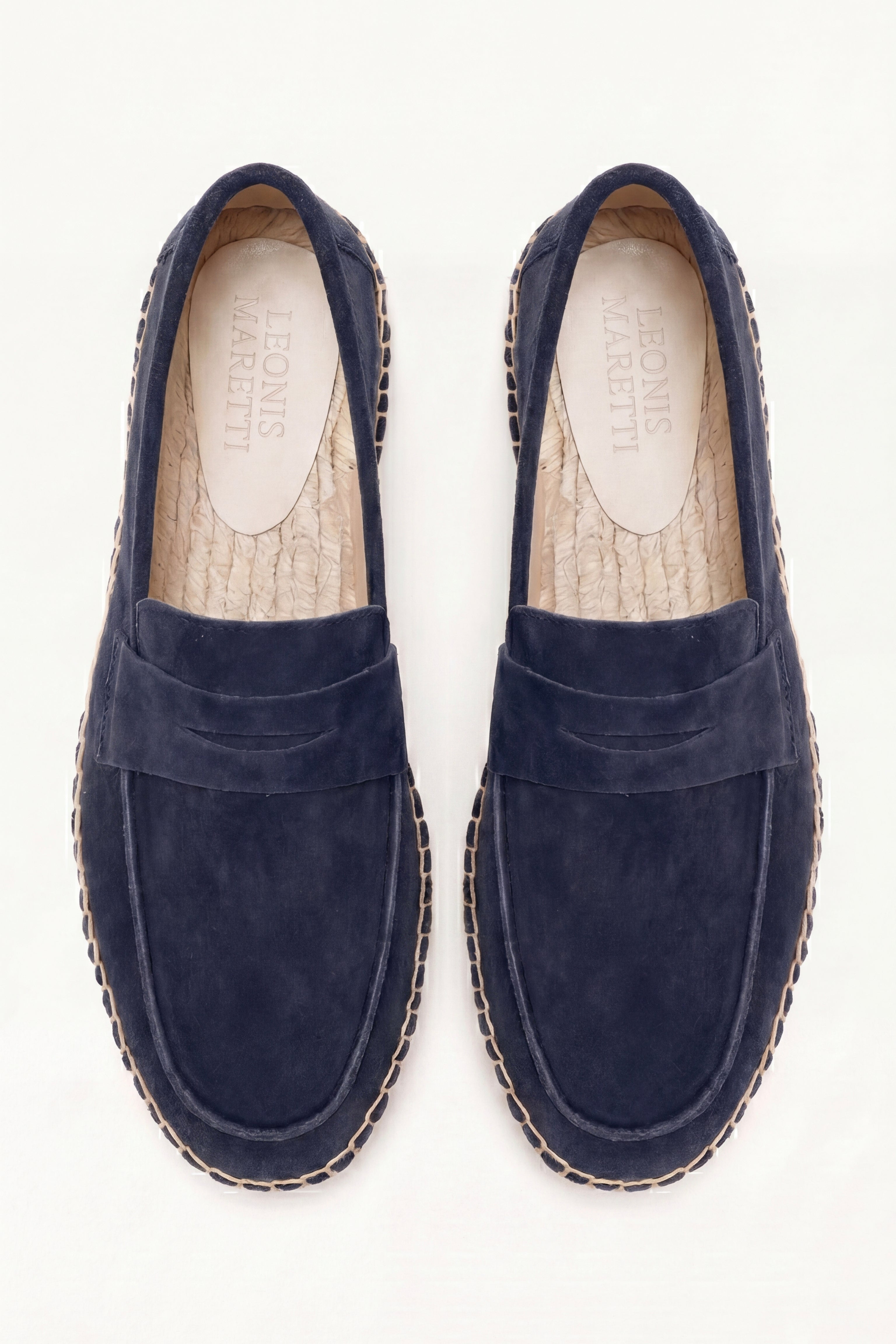 Palermo Suede Espadrille Loafer Navy