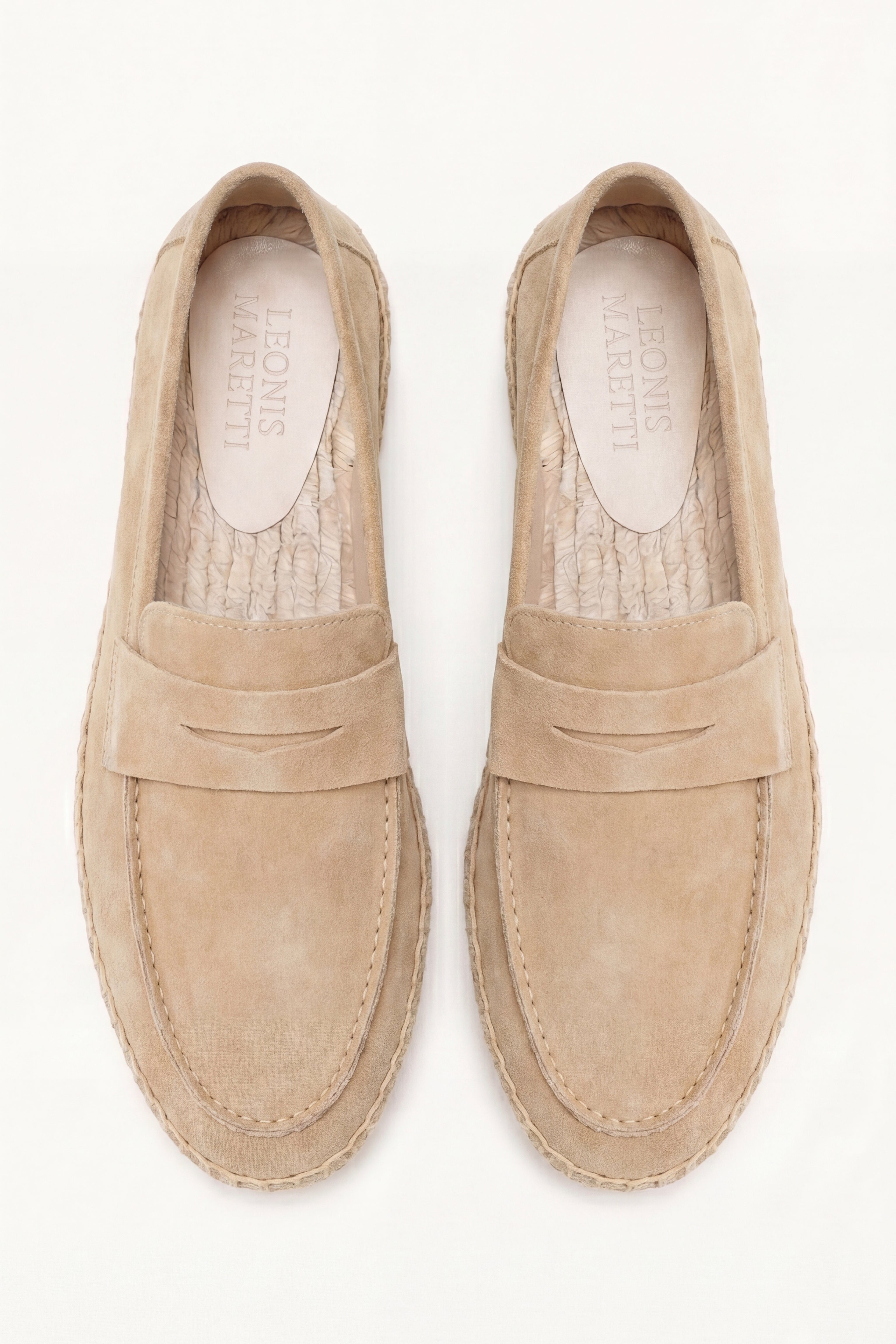 Palermo Suede Espadrille Loafer Beige