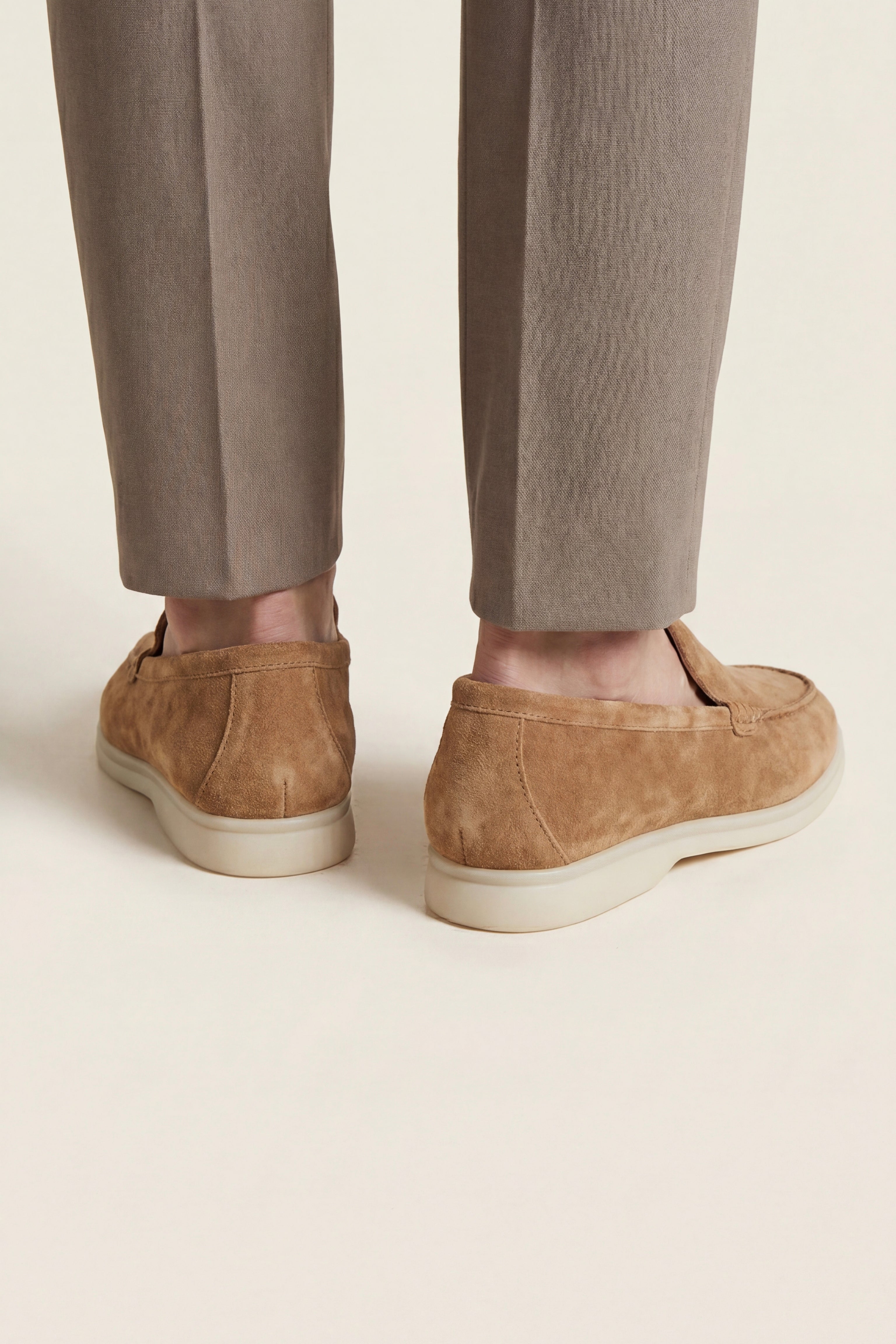 Leonis Suede Loafers Camel