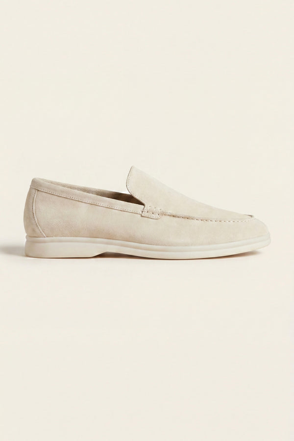 Leonis Suede Loafers Cream