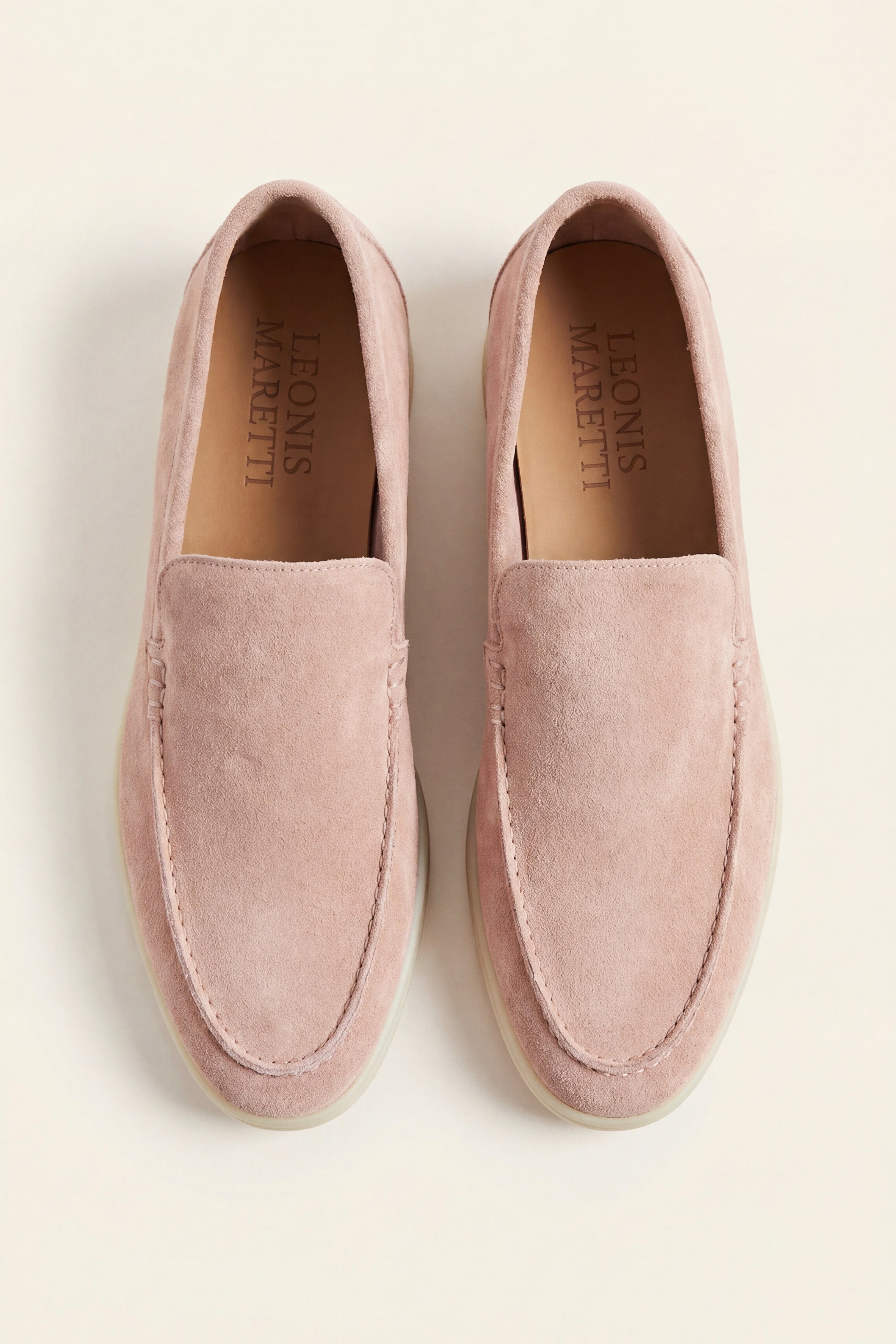 Leonis Suede Loafers Pink