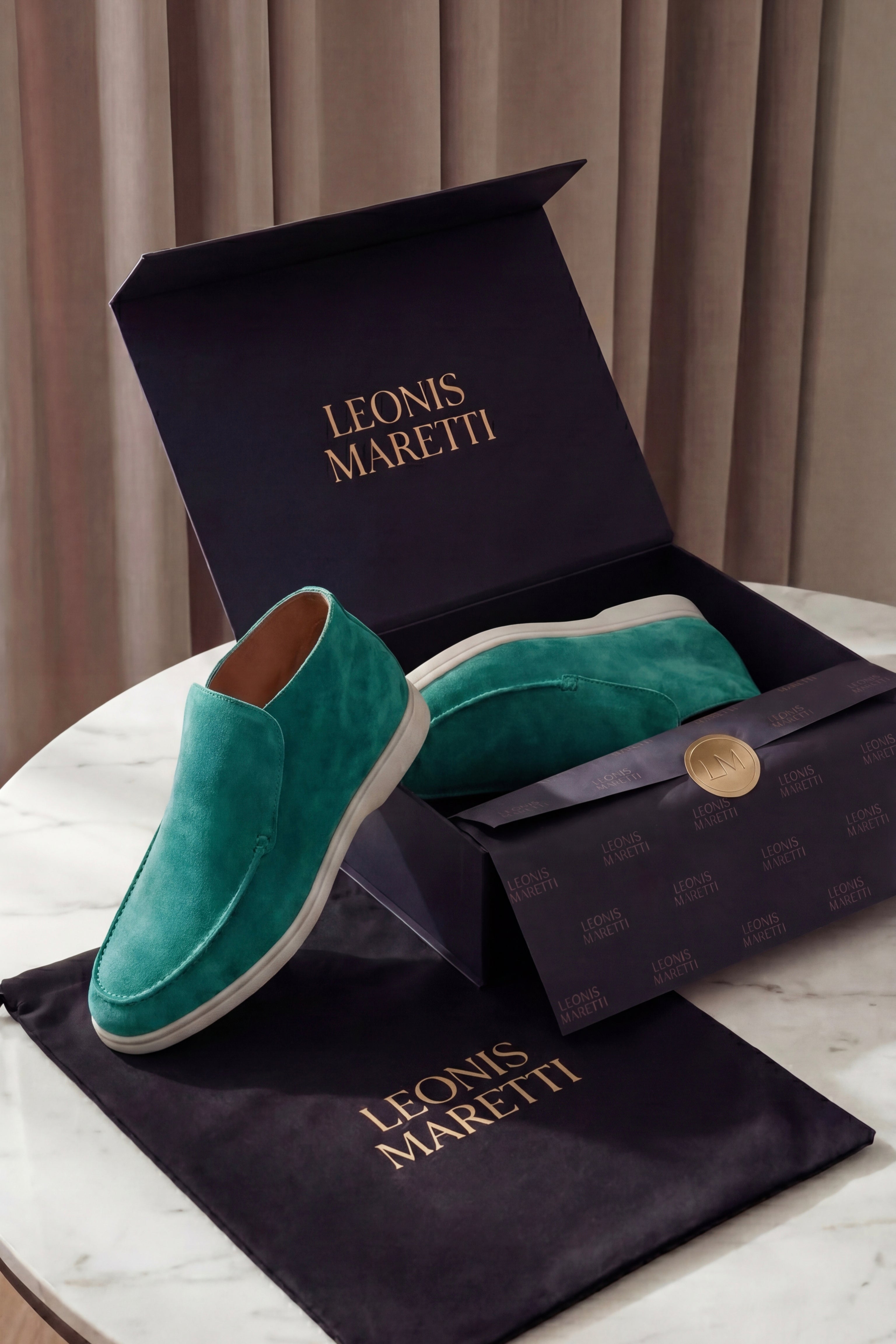 Arzano High Top Loafer Turquoise