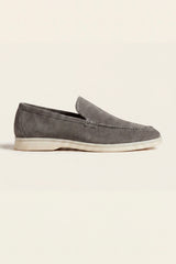Leonis Suede Loafers Taupe Grey