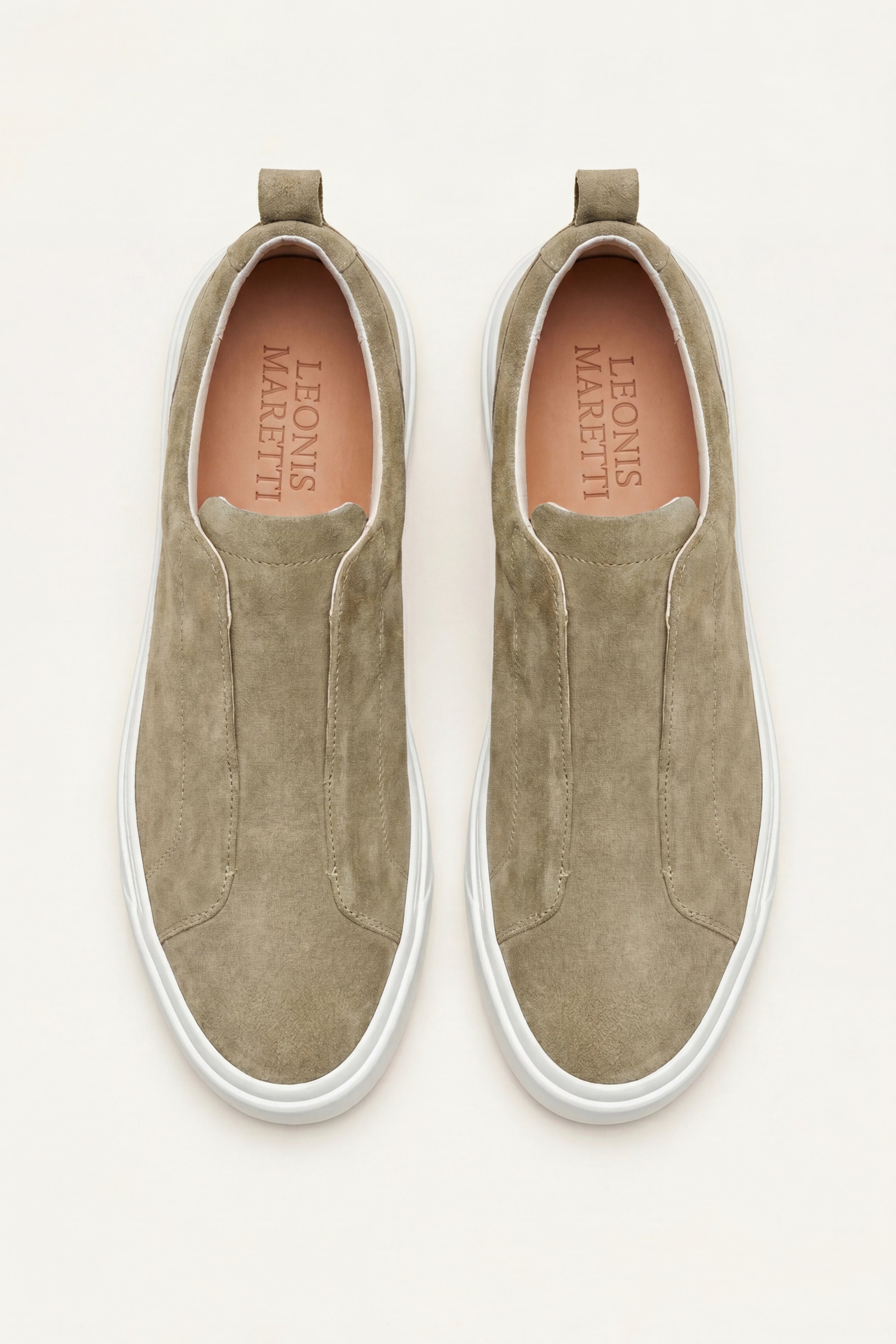 LeoMar V1 Suede Slip-On Khaki