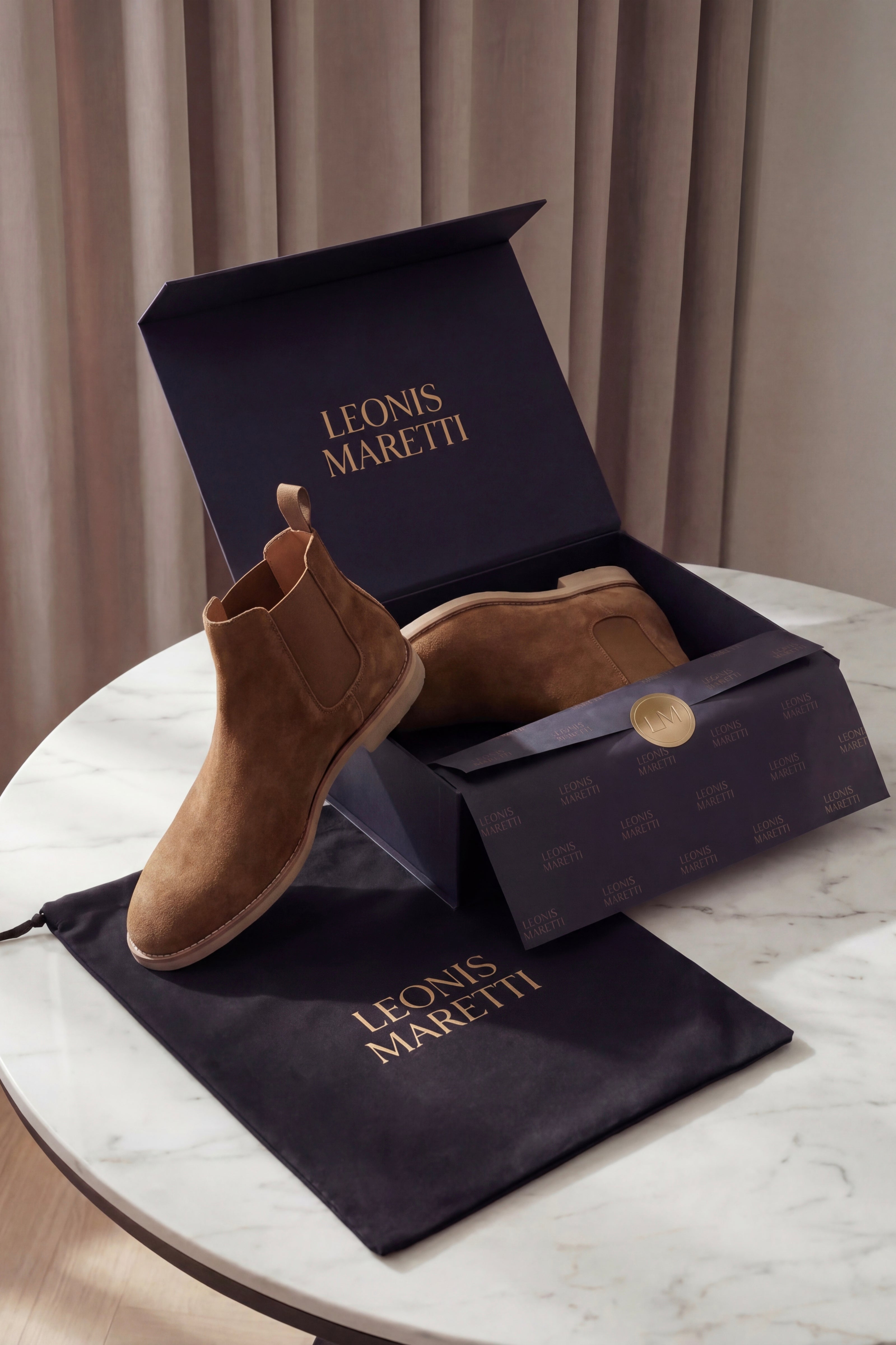 Lerano Chelsea Boots Light Brown