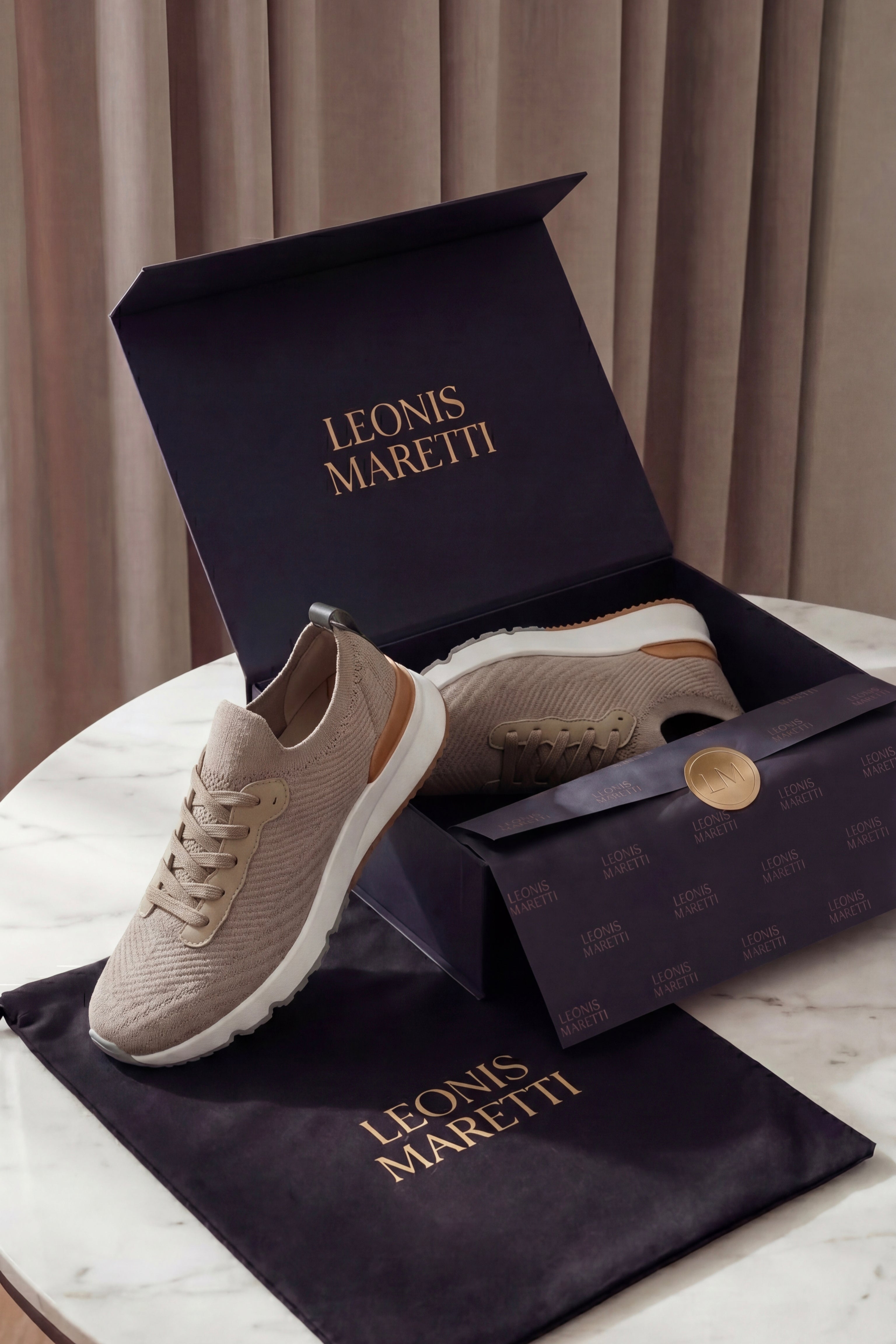 Avelino Mesh Runner Light Taupe