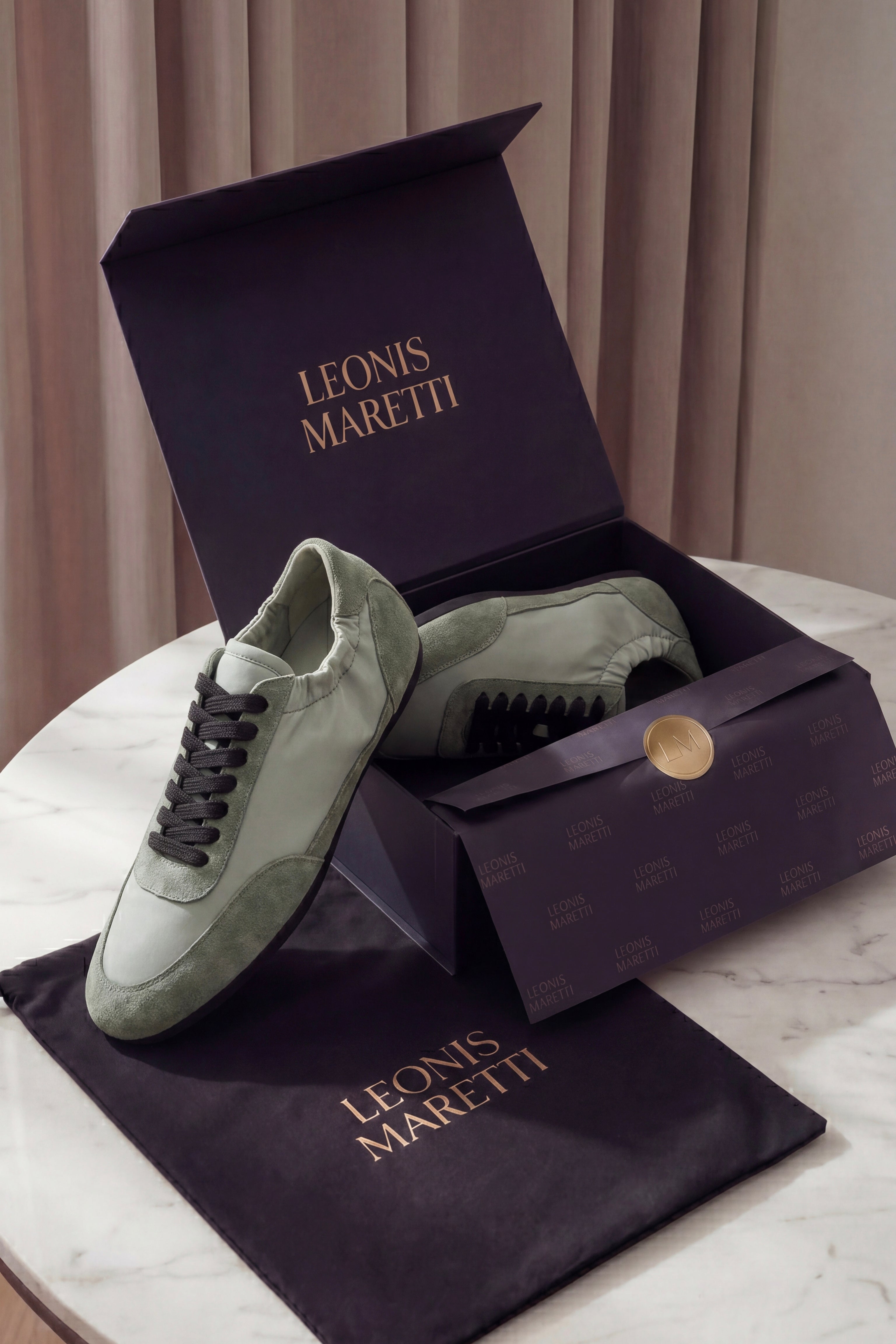 Averno Low Sneakers Sage Green