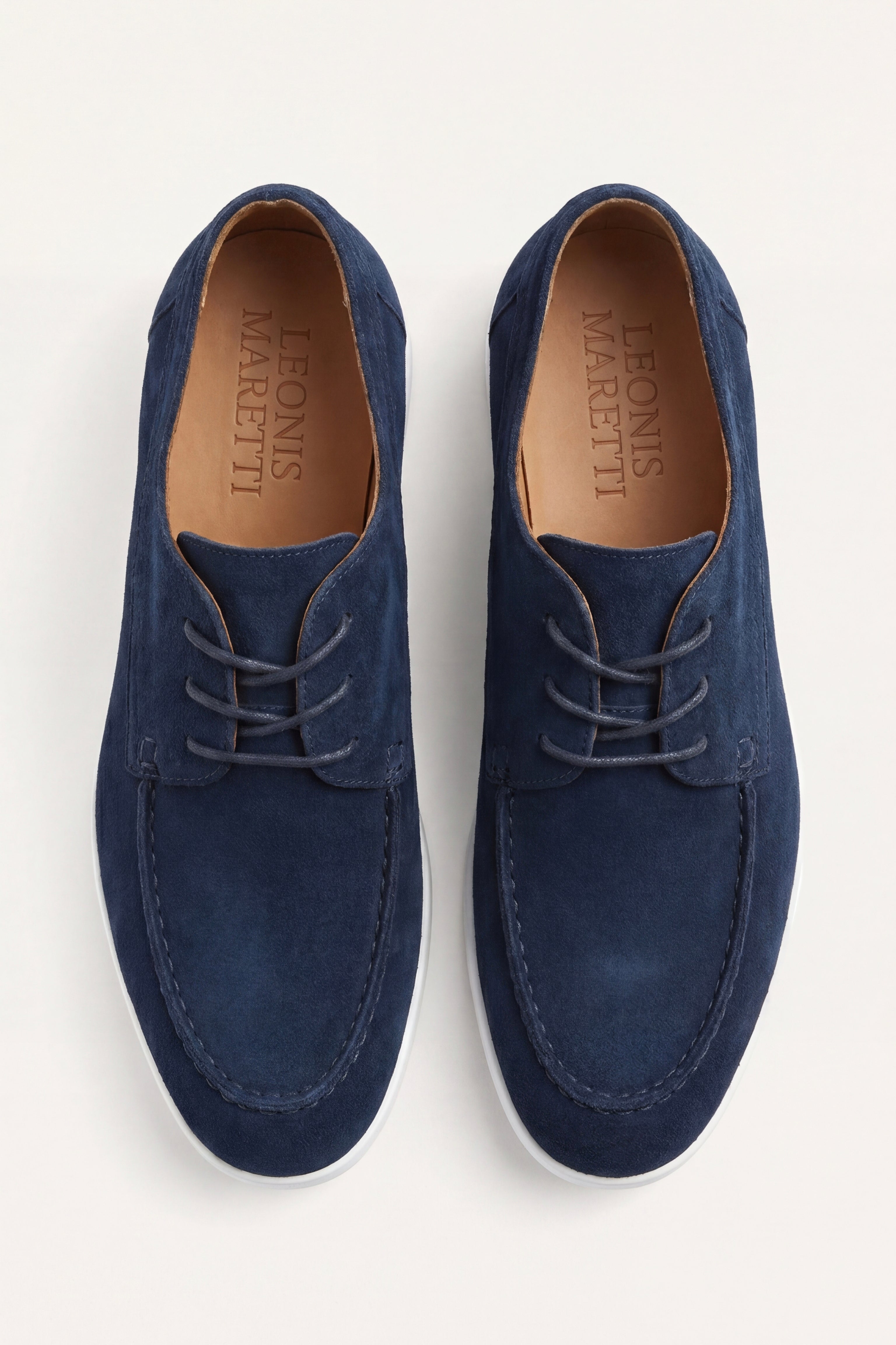 Maretti Suede Lace Shoes Navy