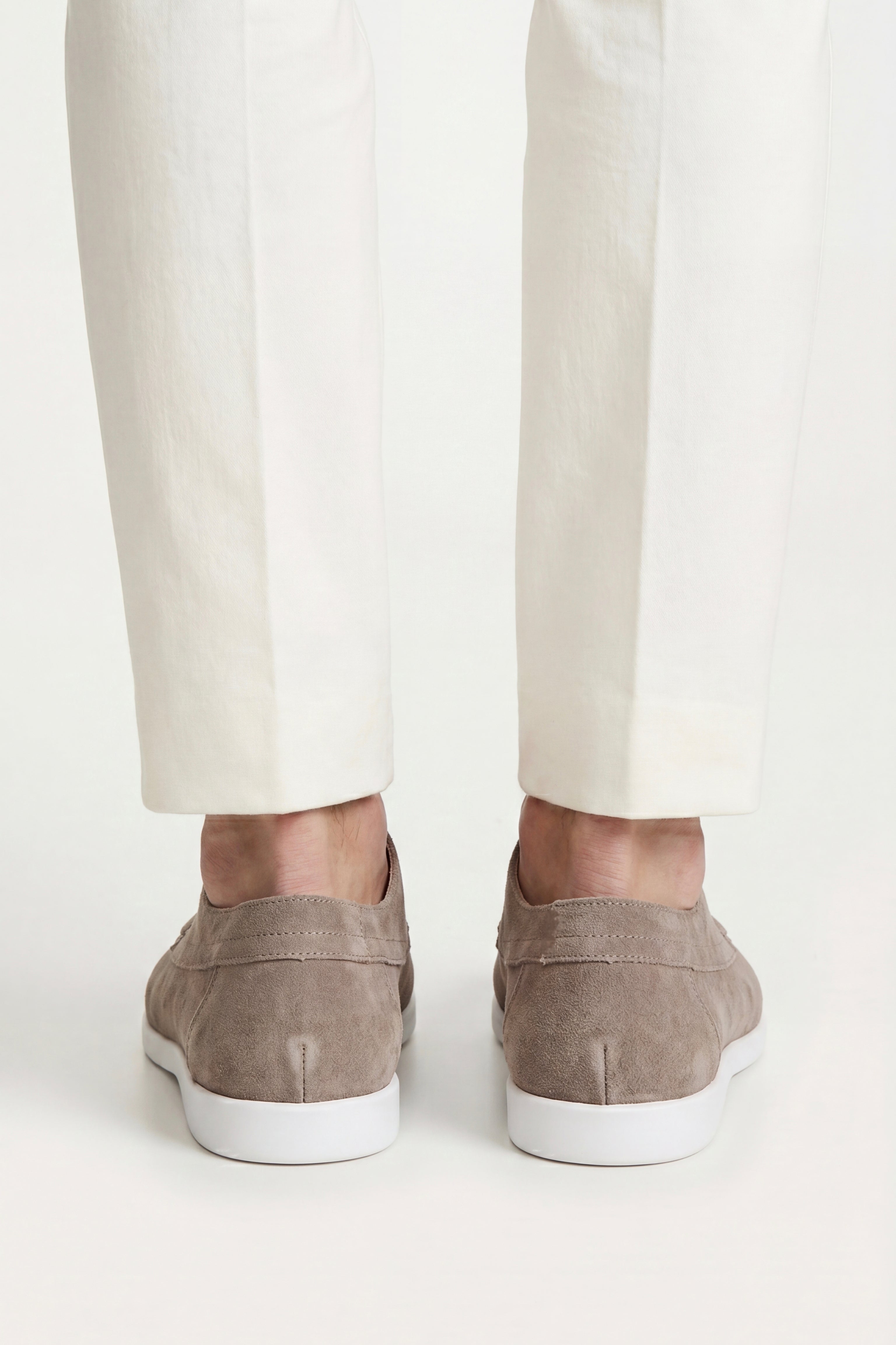 Maretti Suede Lace Shoes Mushroom Taupe