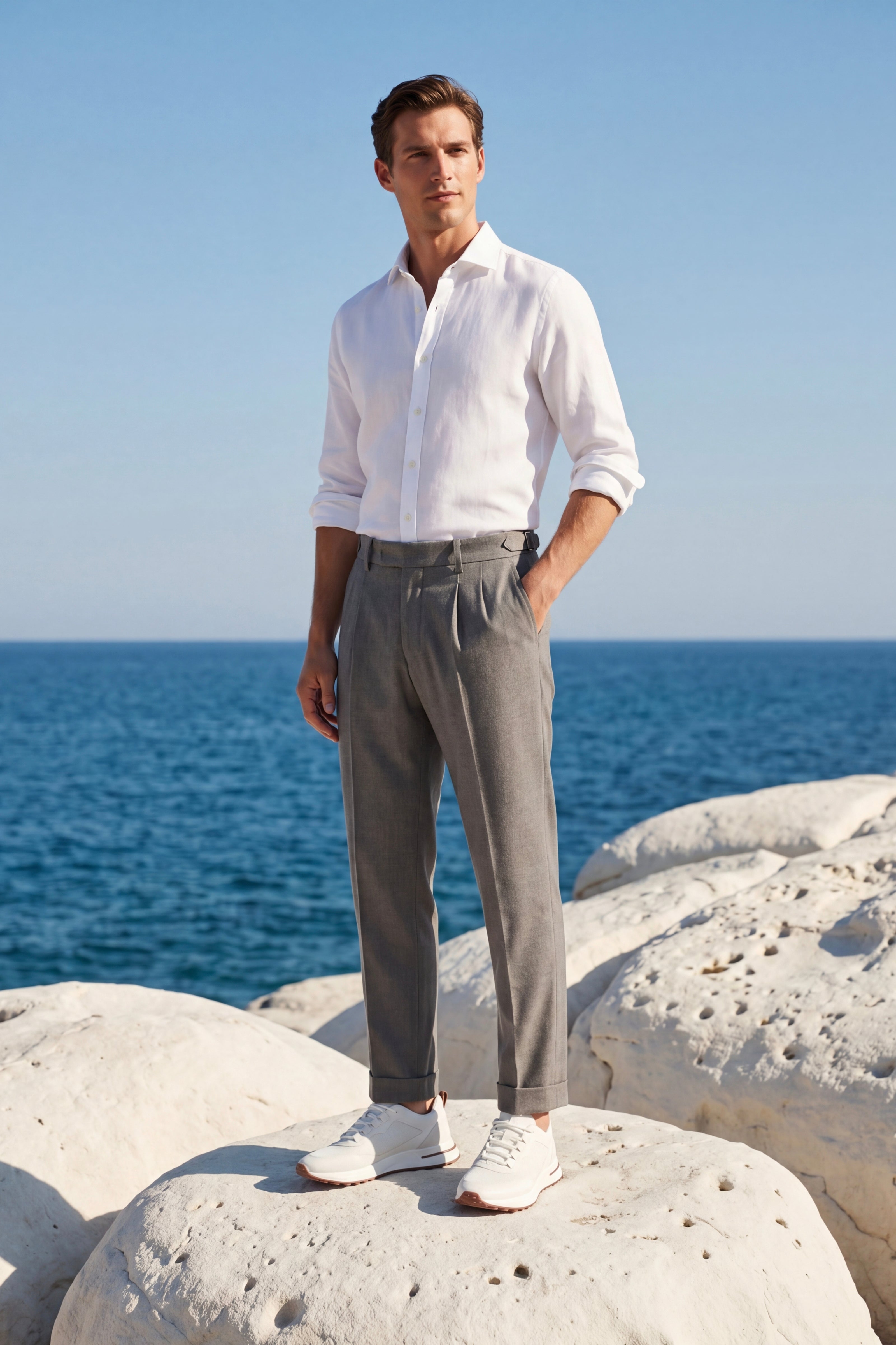Lorano Merino Pantalon Grey