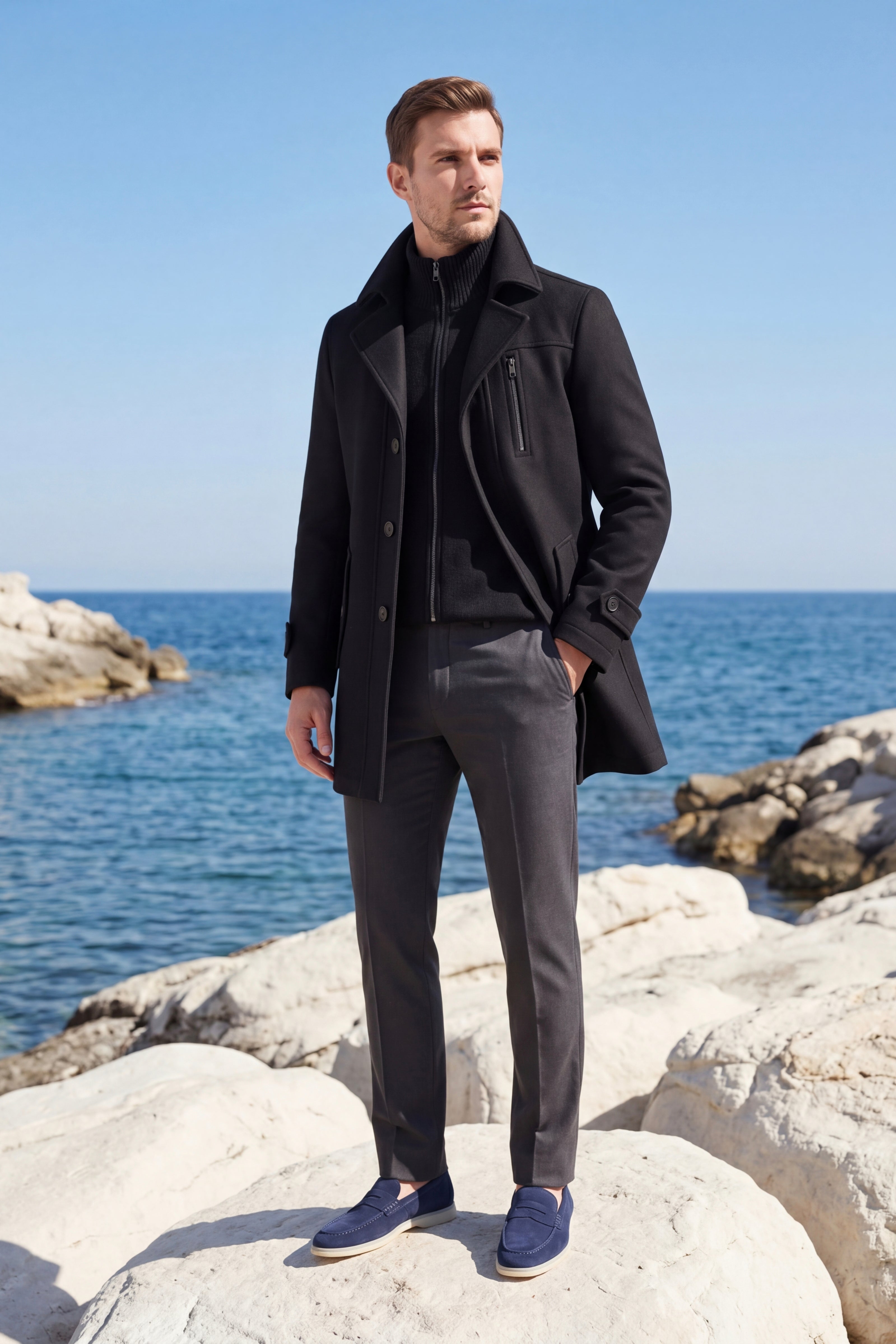 Melvin Field Coat Black