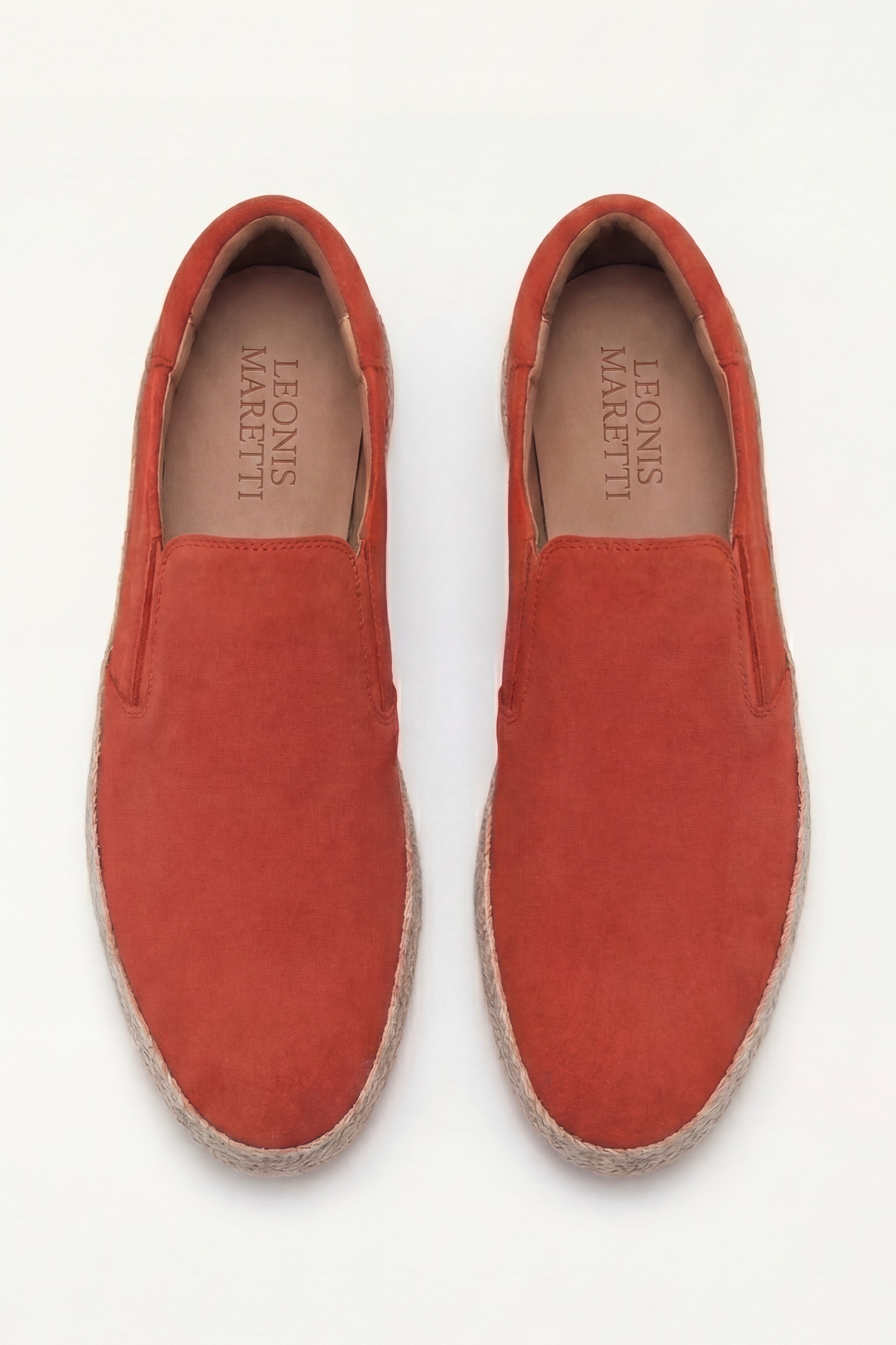 Valeno Suede City Loafers Orange